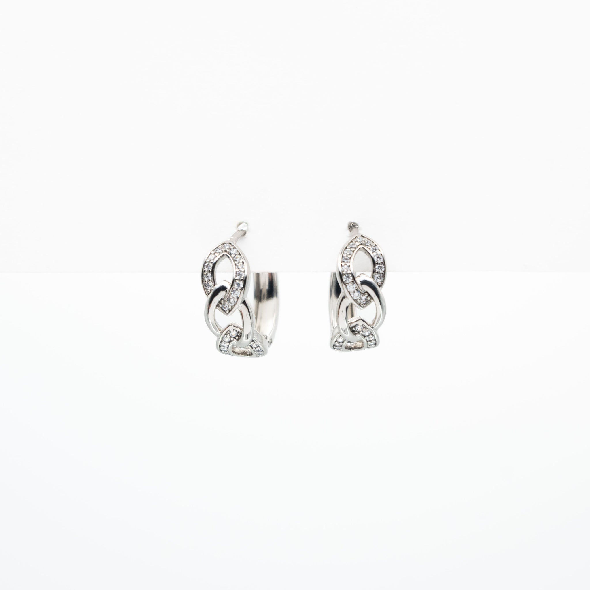 Aretes De Cadena Strass