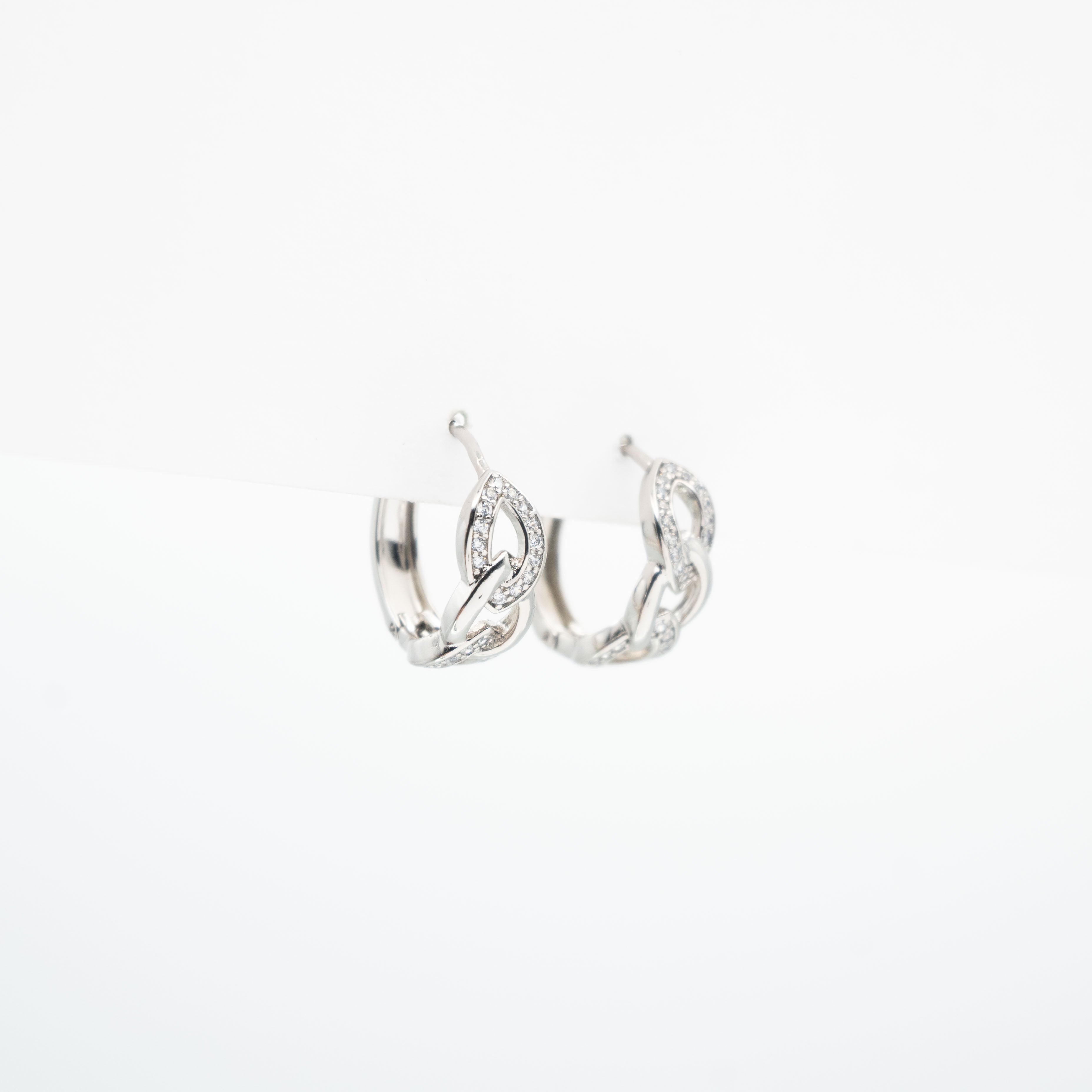 Aretes De Cadena Strass