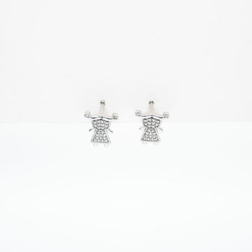 Aretes En Forma De Niña Strass