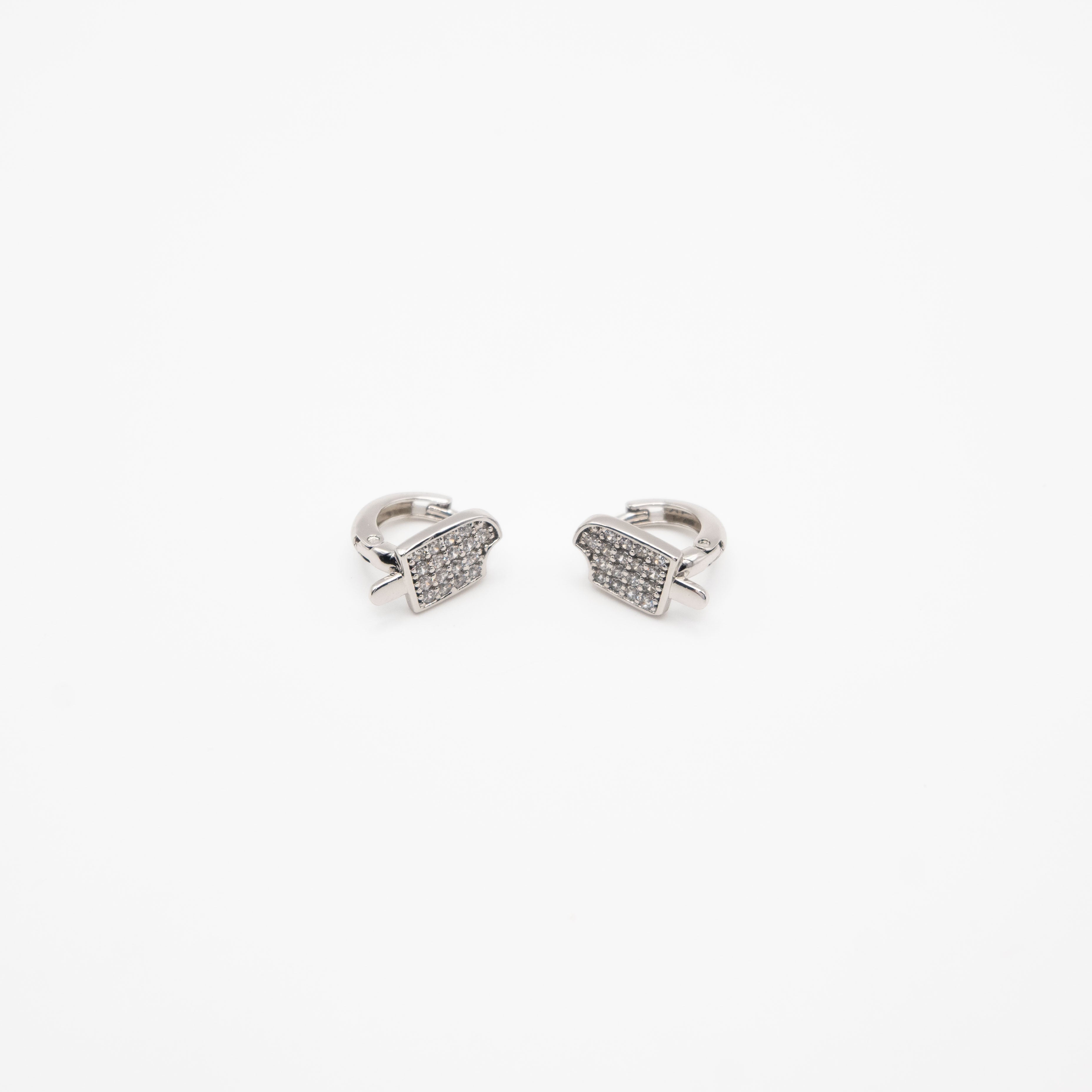 Aretes De Paleta Strass