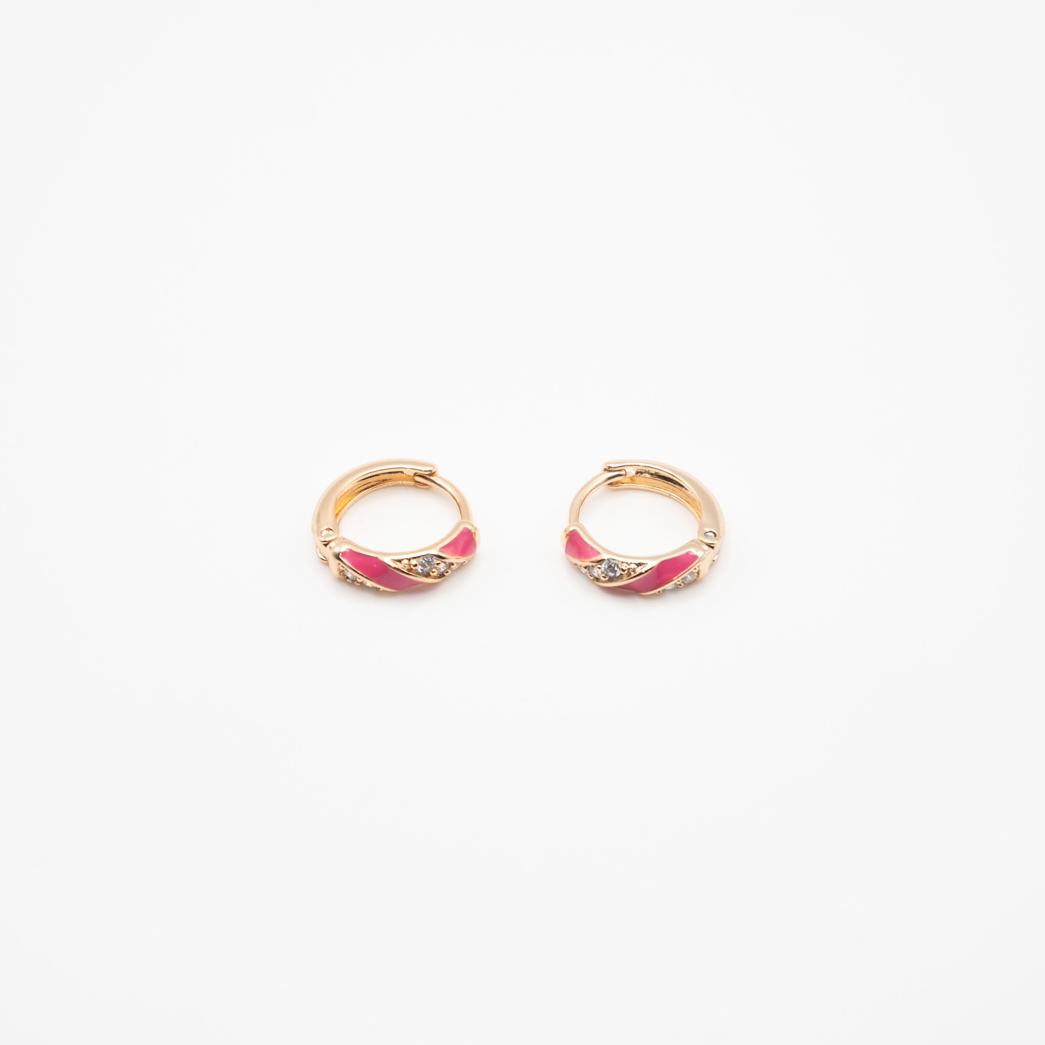 Aretes De Colores En Espiral Strass