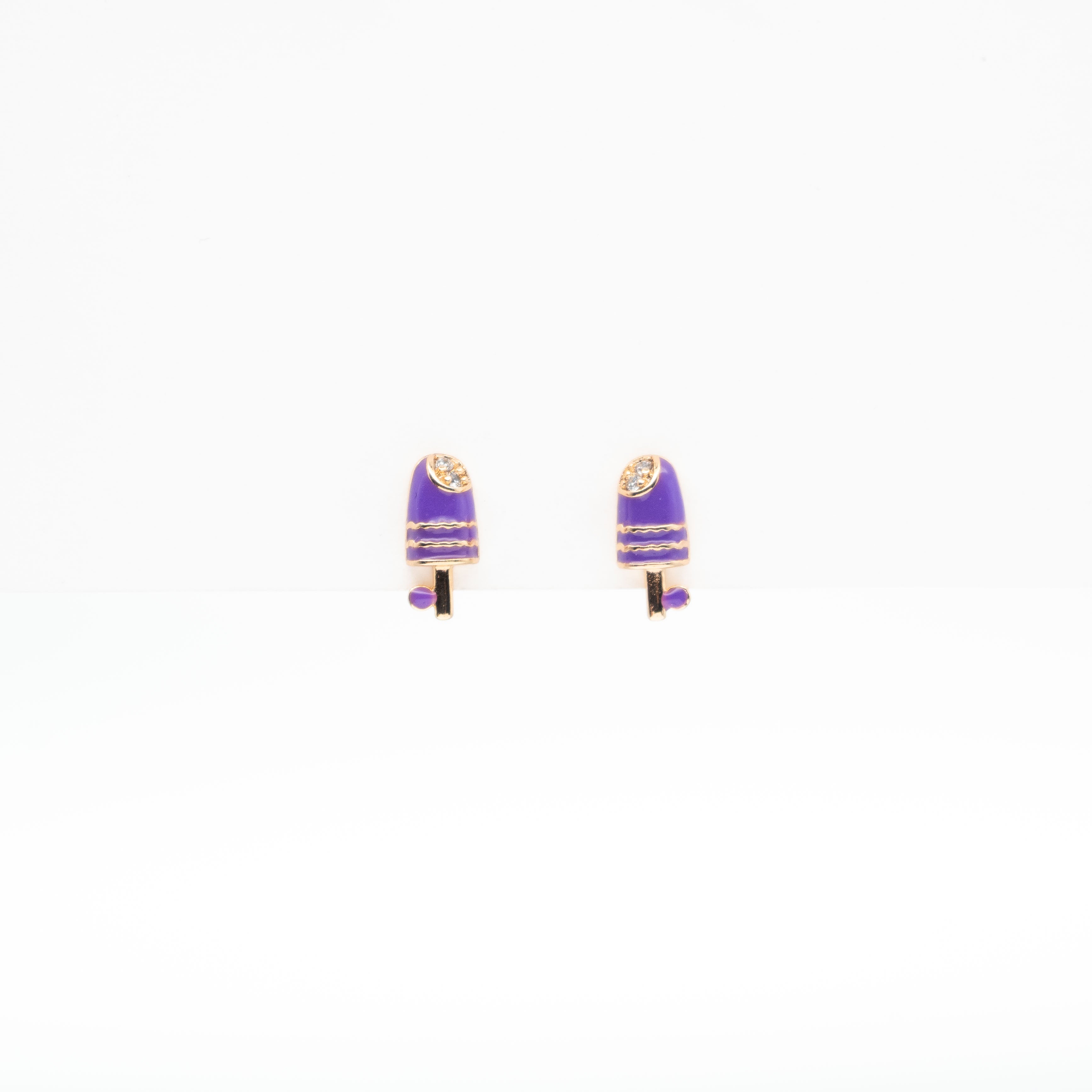 Aretes De Paleta Strass