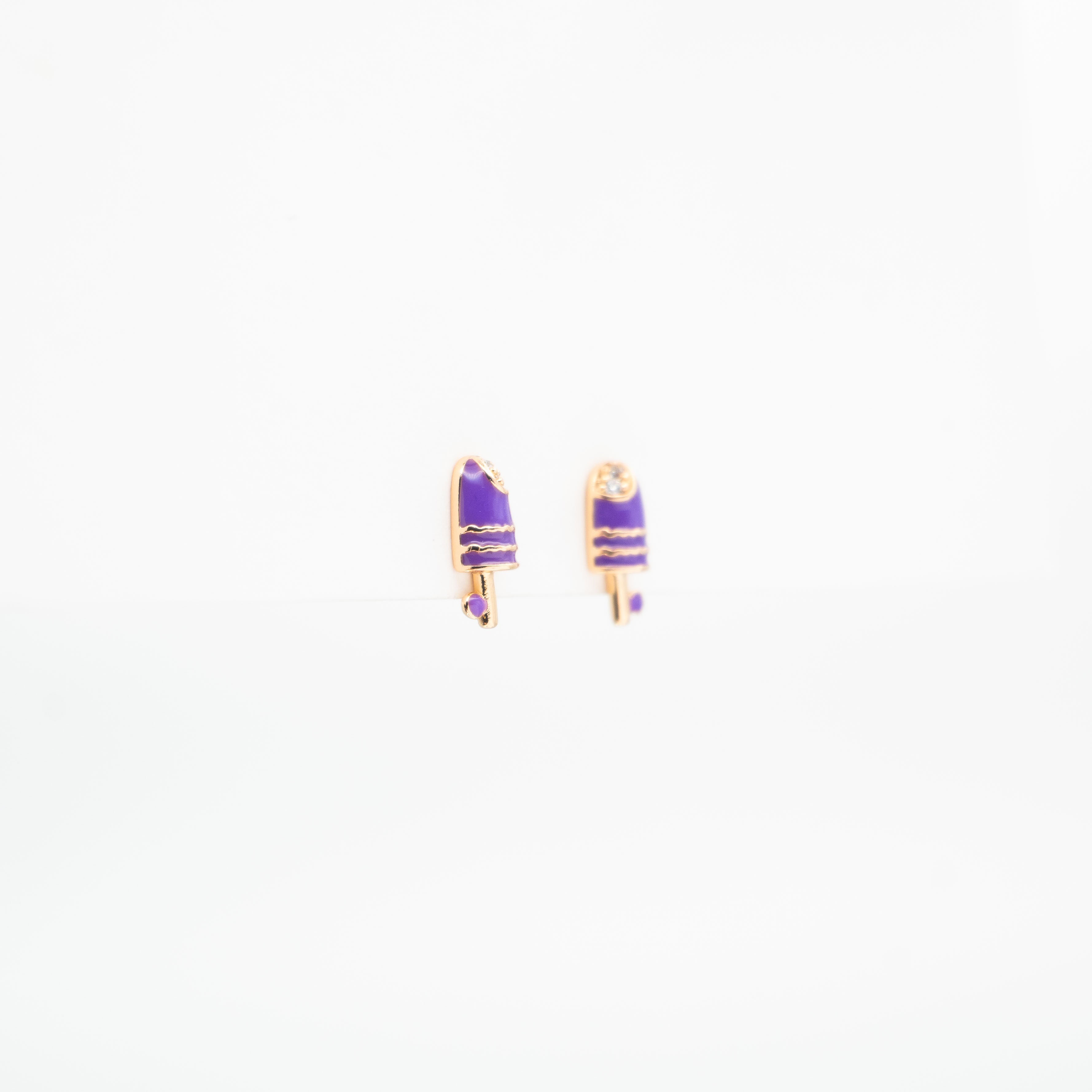 Aretes De Paleta Strass