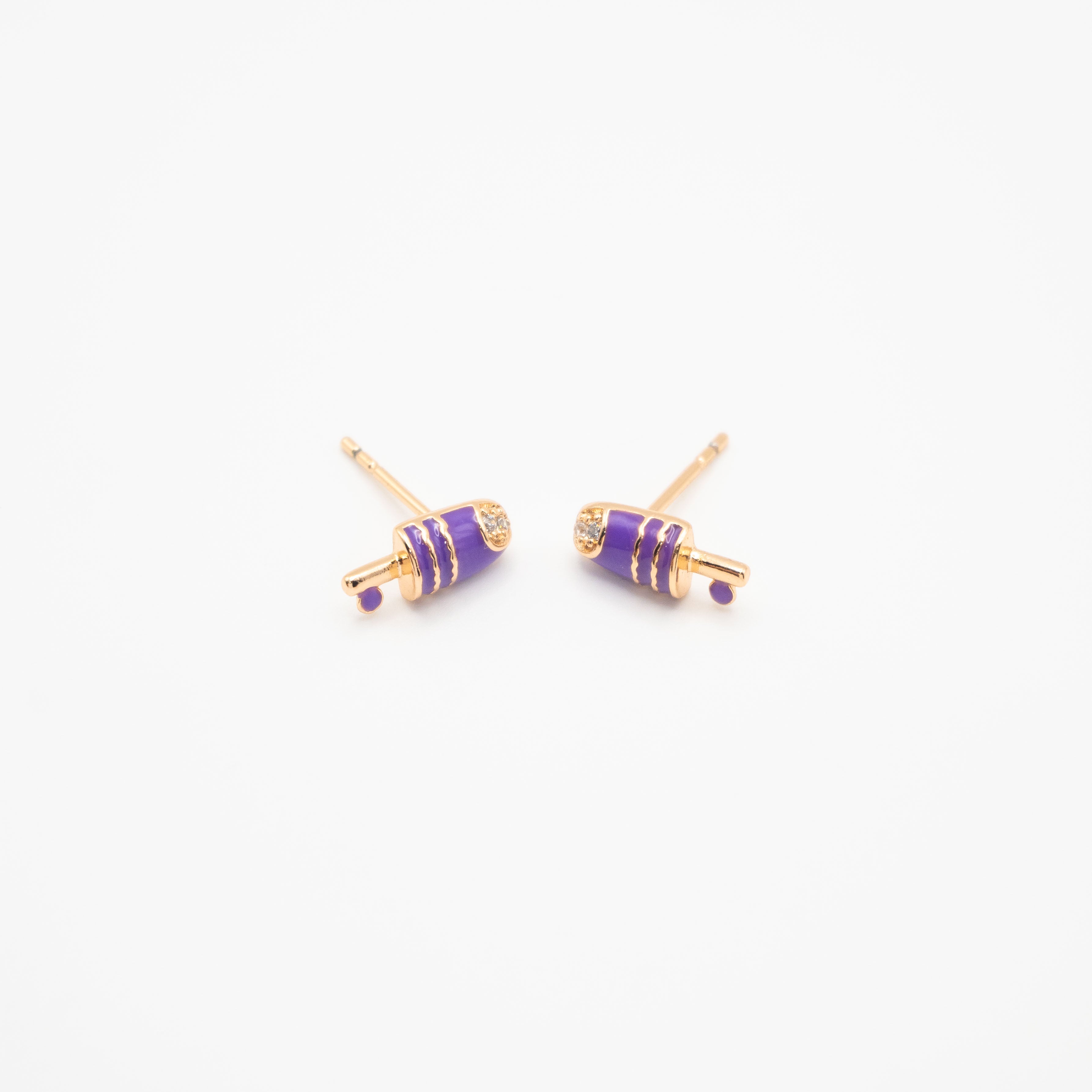 Aretes De Paleta Strass
