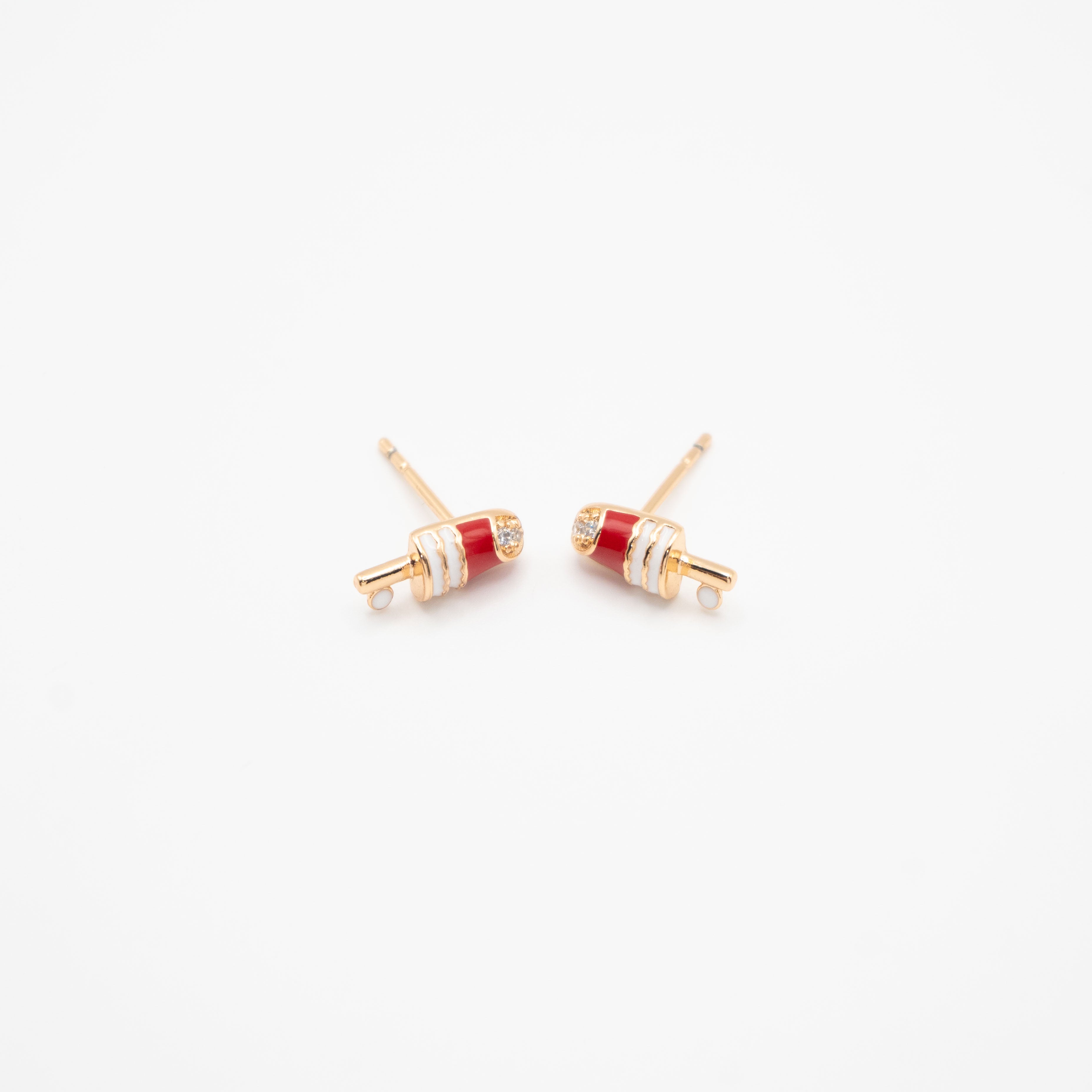 Aretes De Paleta Strass