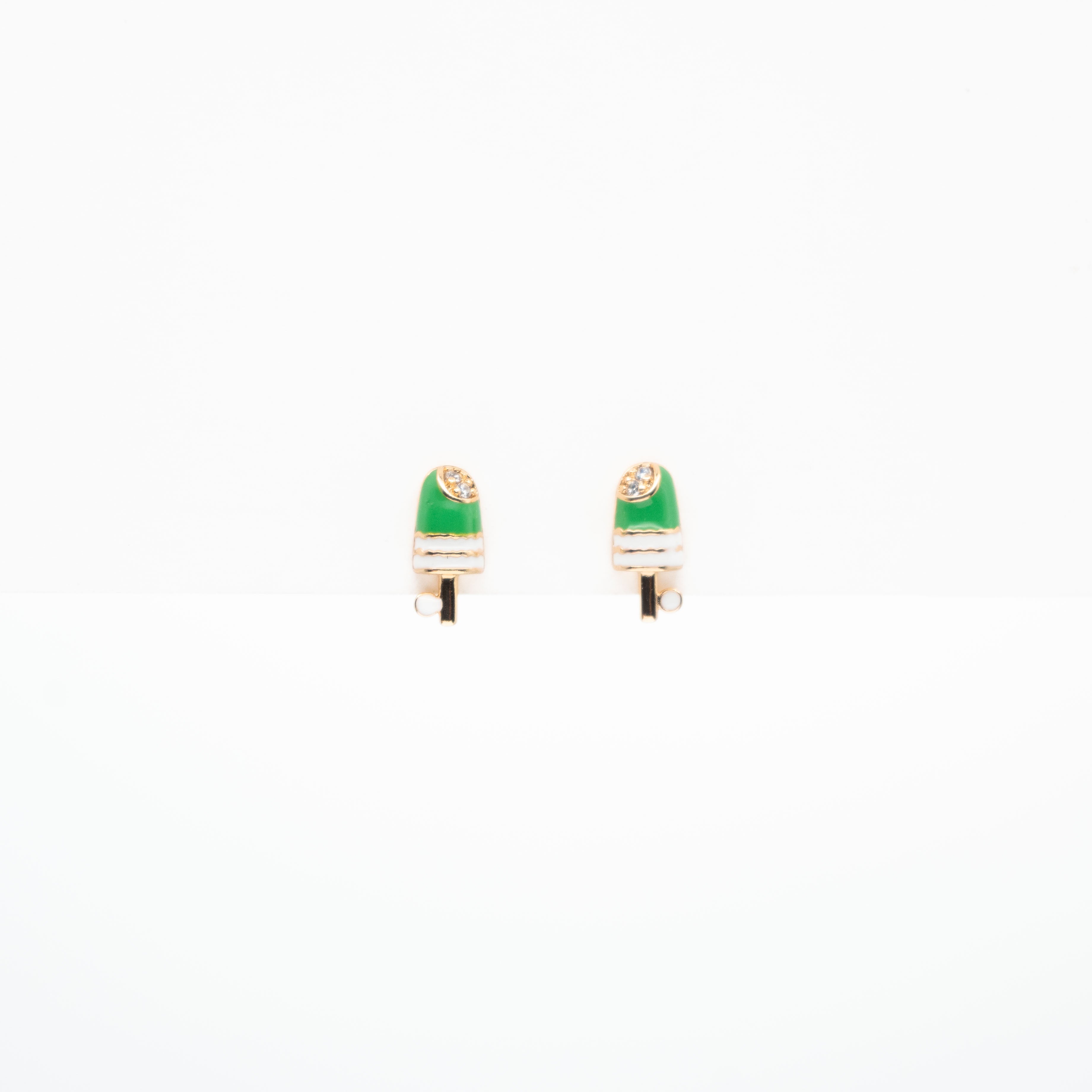 Aretes De Paleta Strass