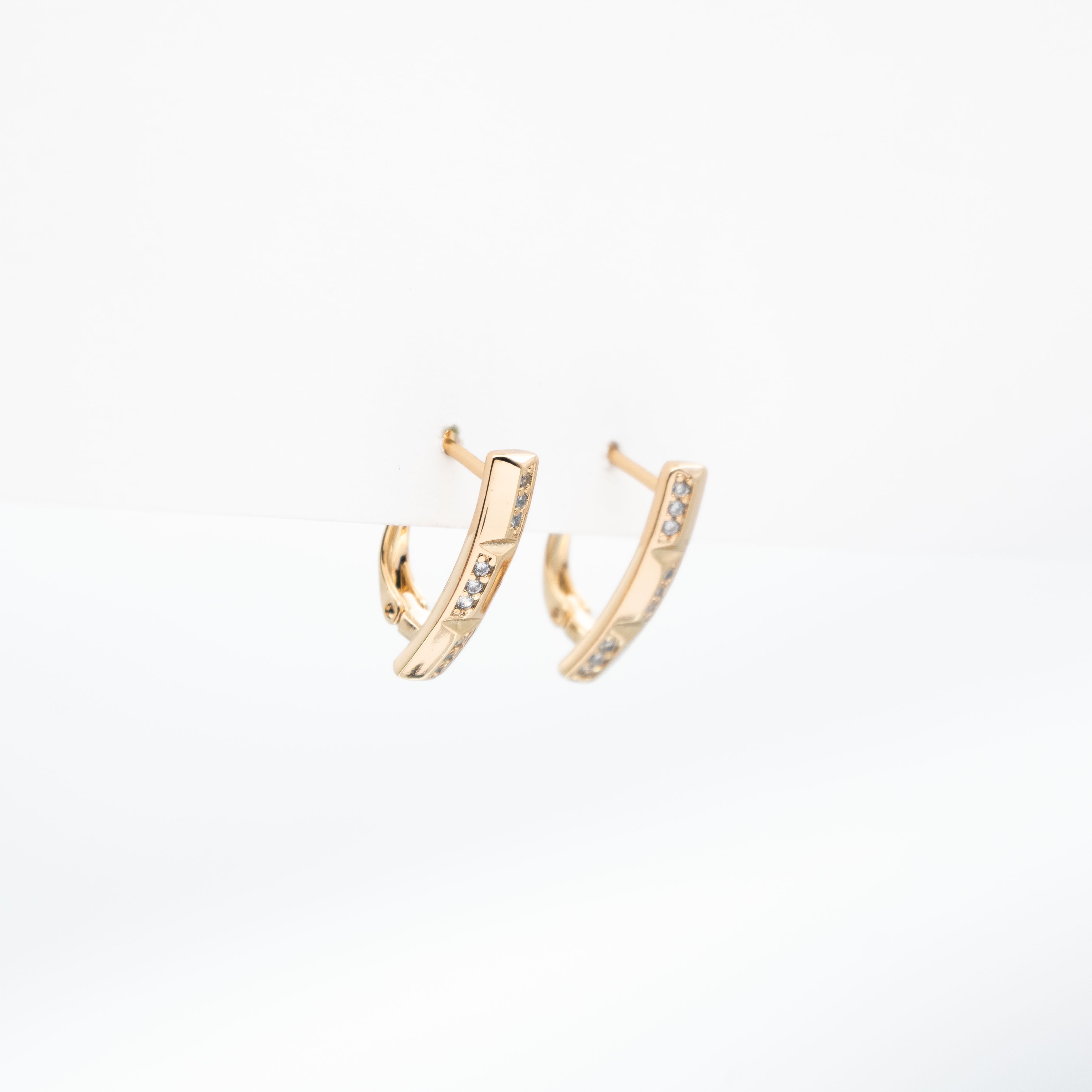 Aretes Dorados Strass