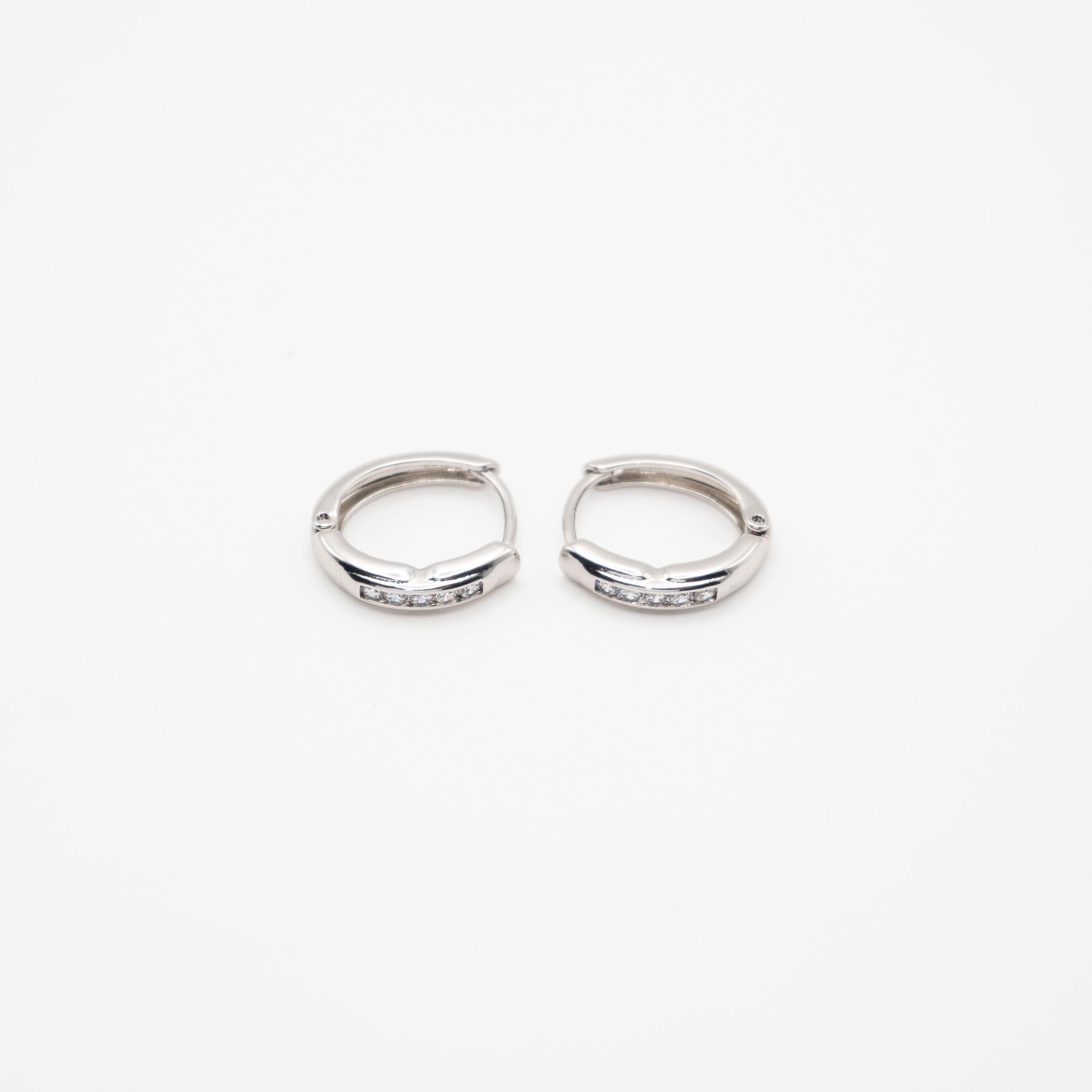 Aretes De Argolla Strass