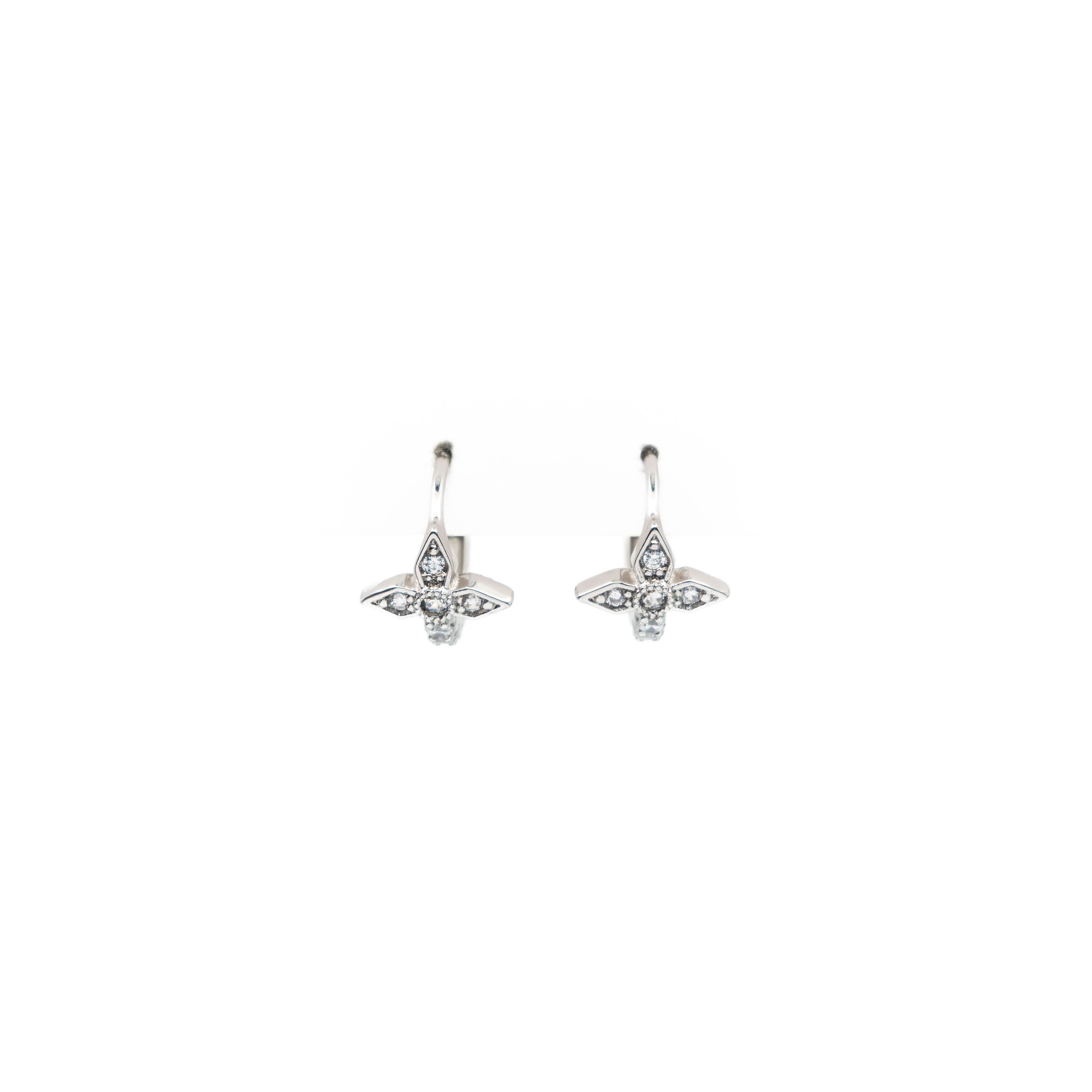 Aretes De Cruz Strass