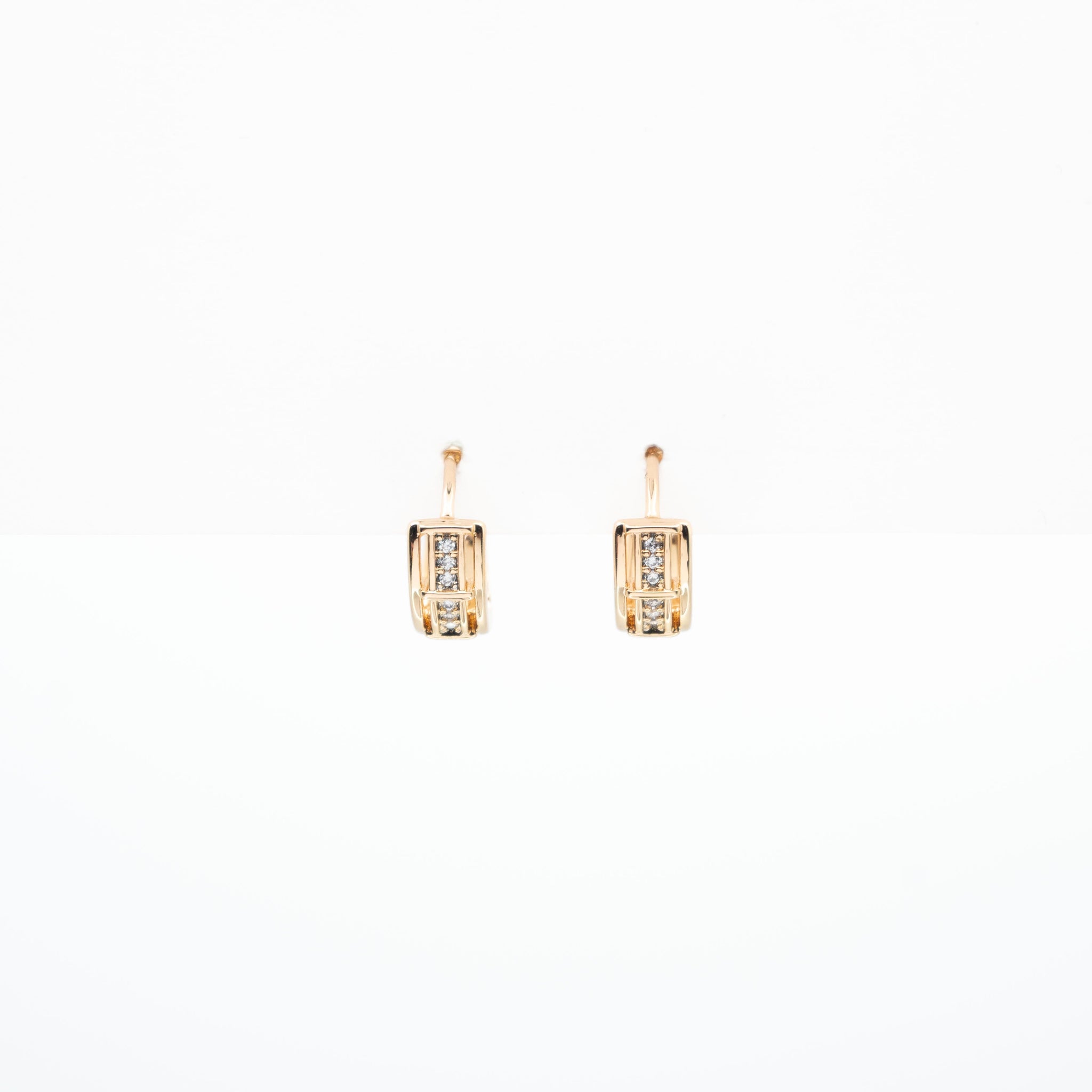 Aretes De Argolla Strass