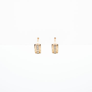 Aretes De Argolla Strass