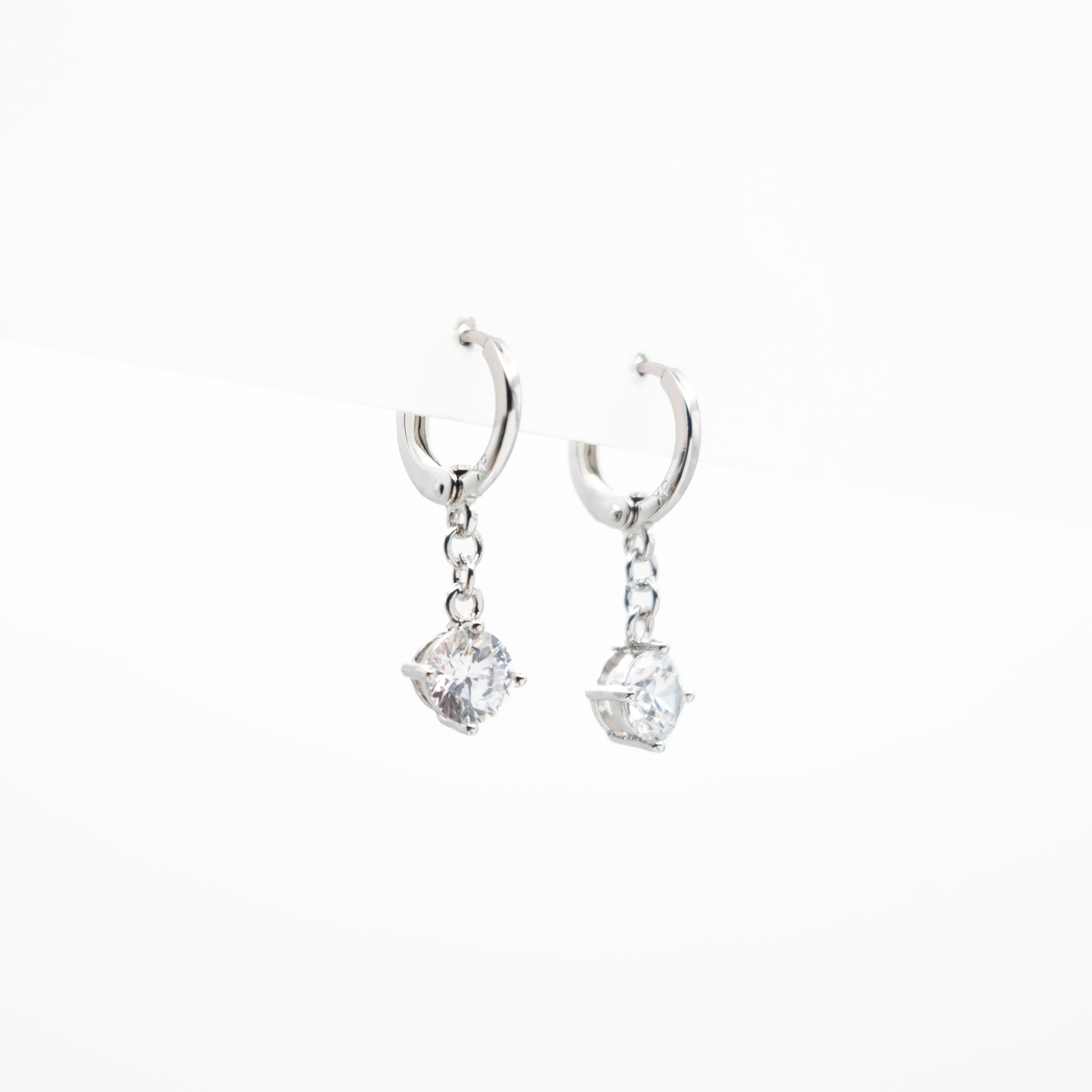 Aretes De Argolla Con Circonia