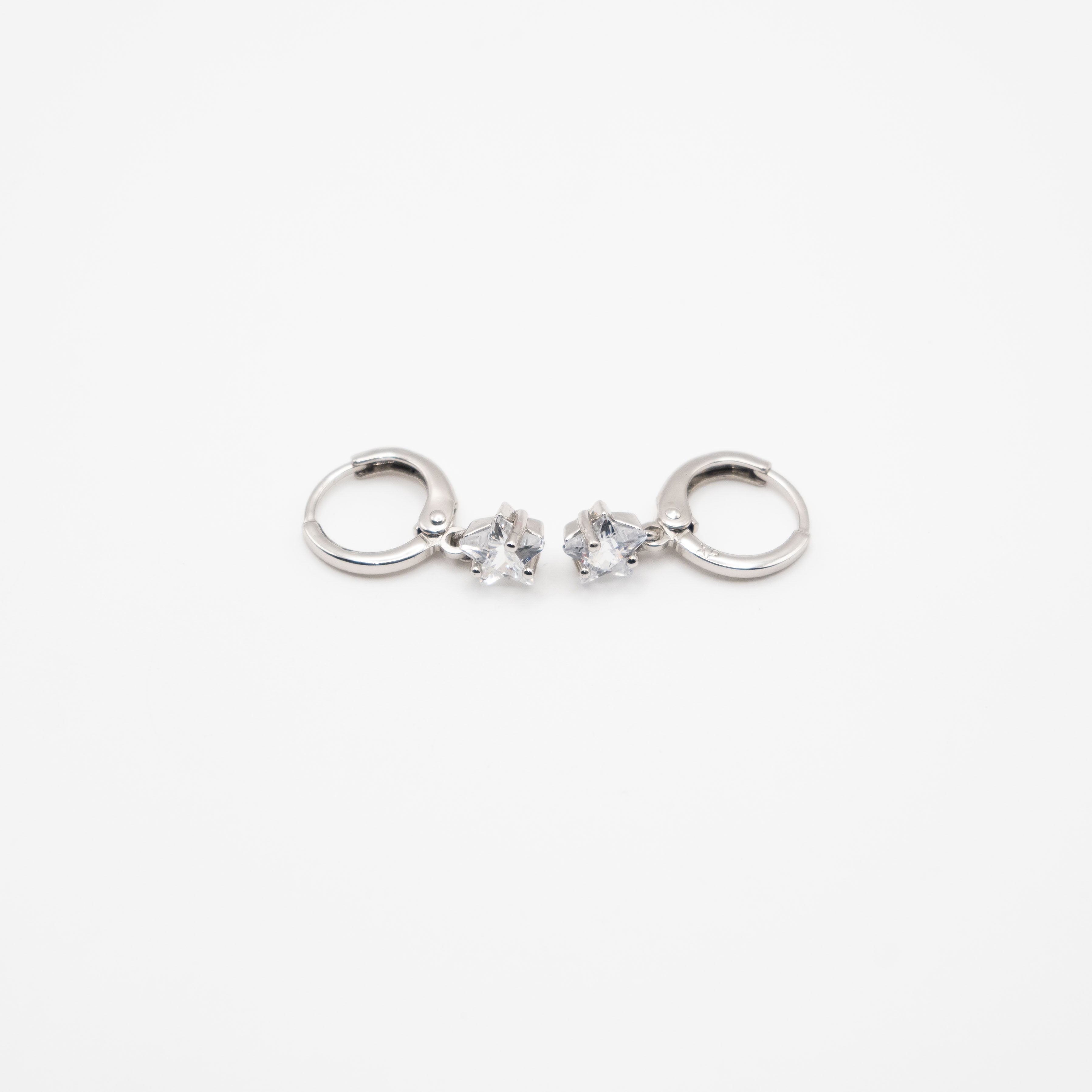 Aretes De Argolla Con Circonia