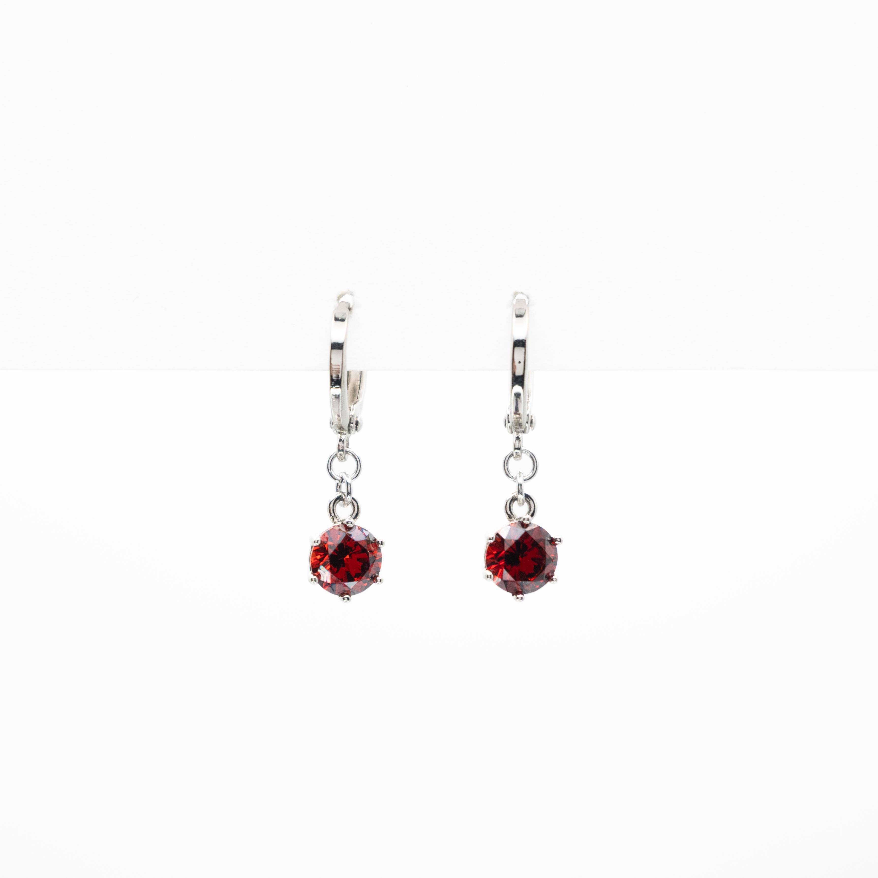 Aretes De Argolla Con Circonia