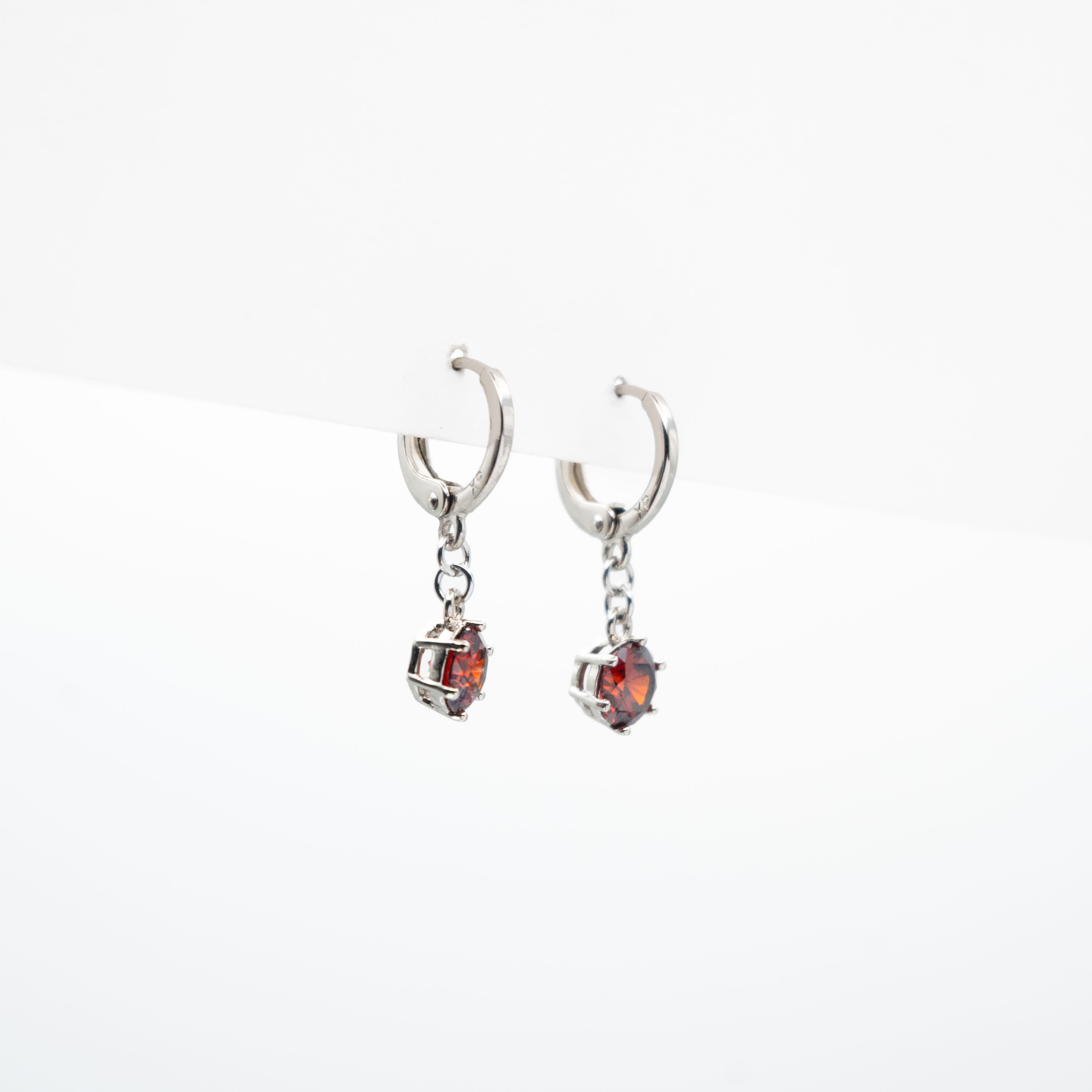 Aretes De Argolla Con Circonia