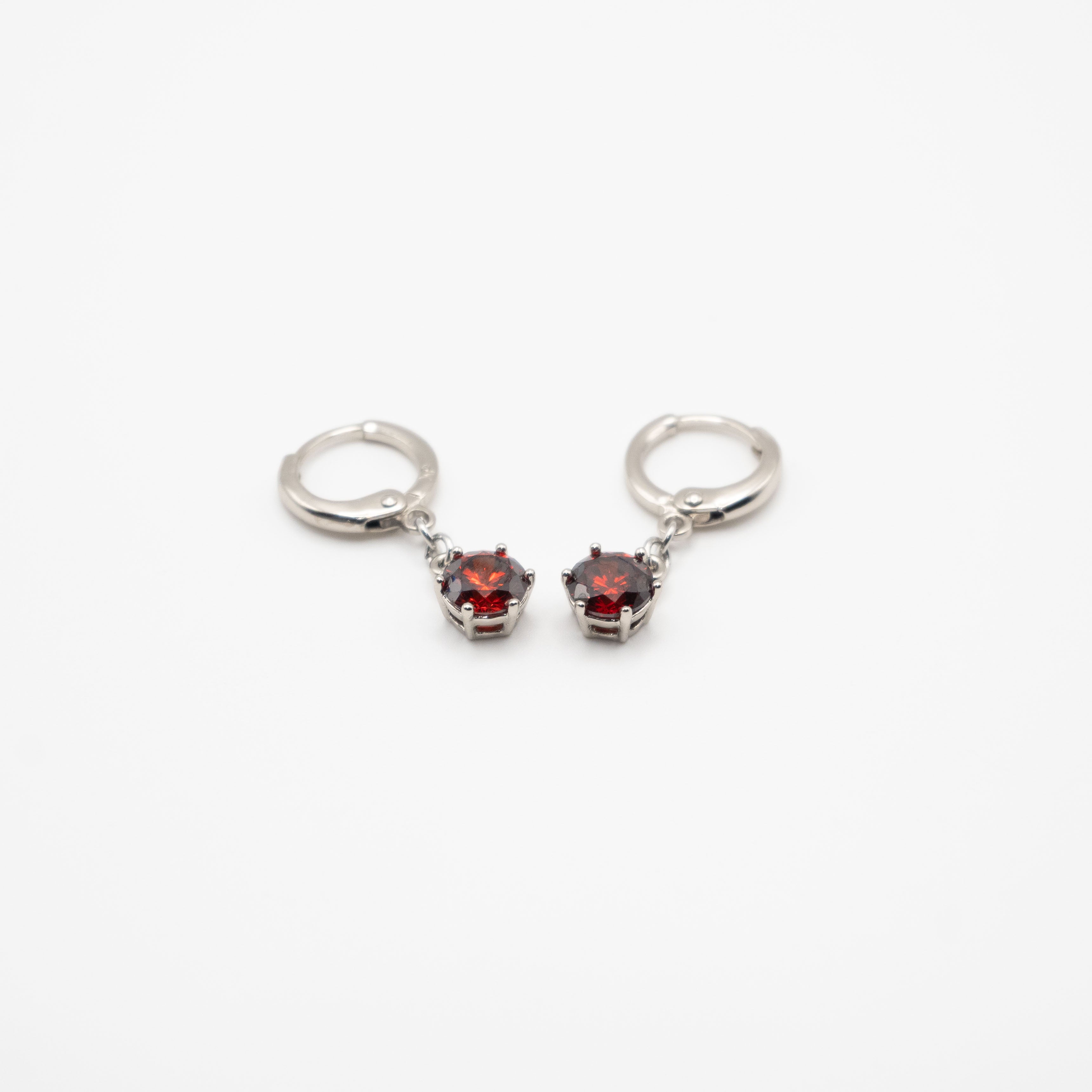 Aretes De Argolla Con Circonia