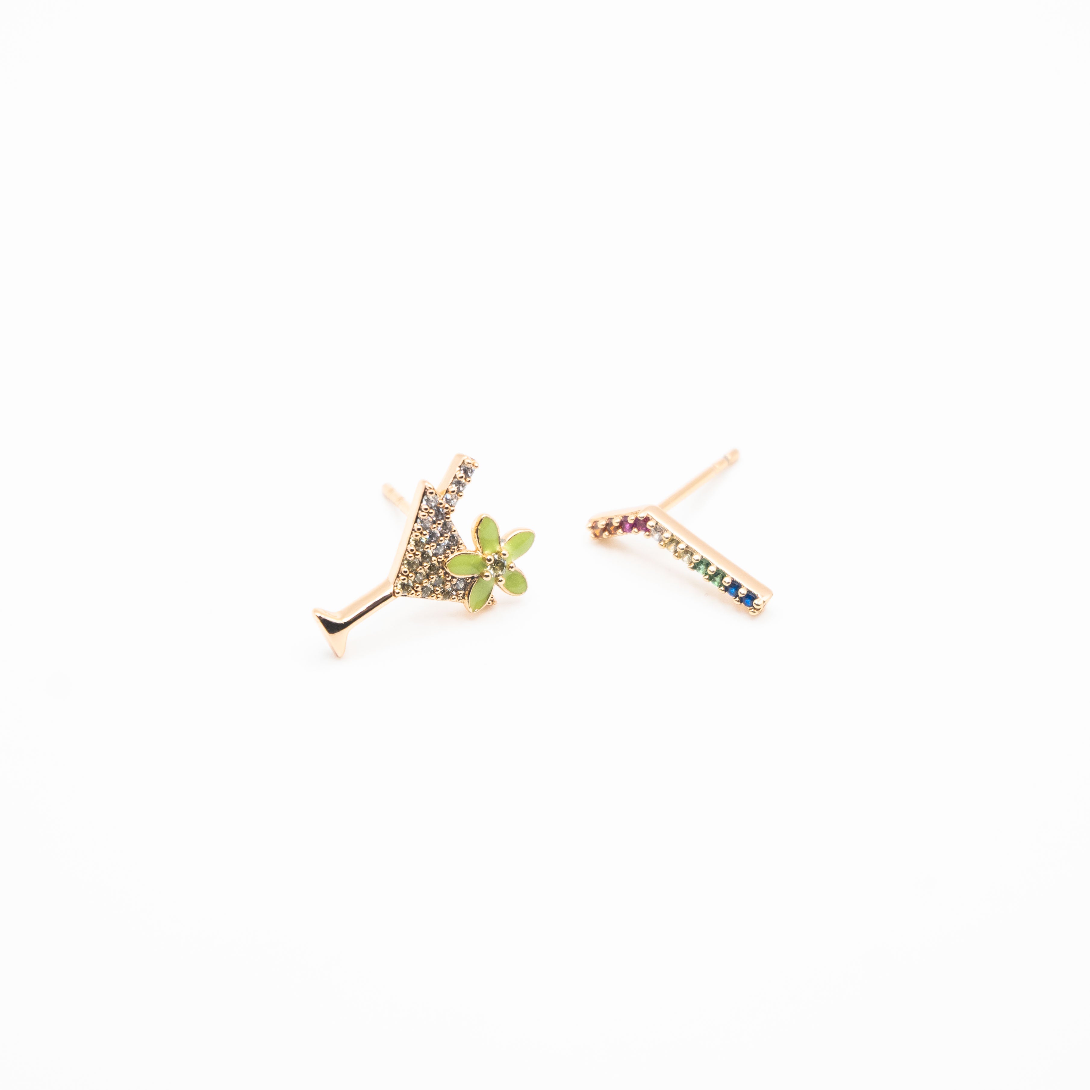 Aretes De Martini Con Flor