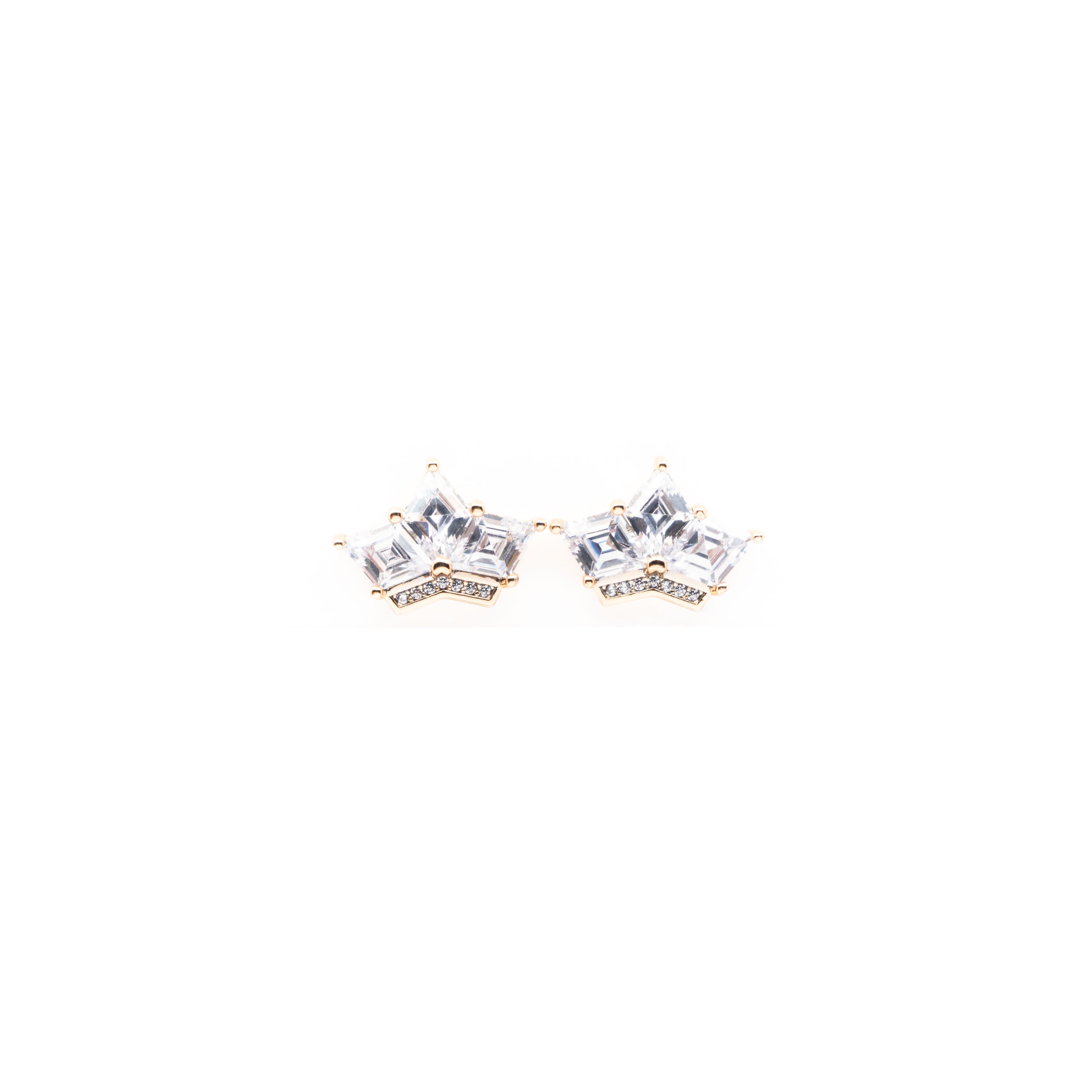 Aretes De Corona Con Circonia