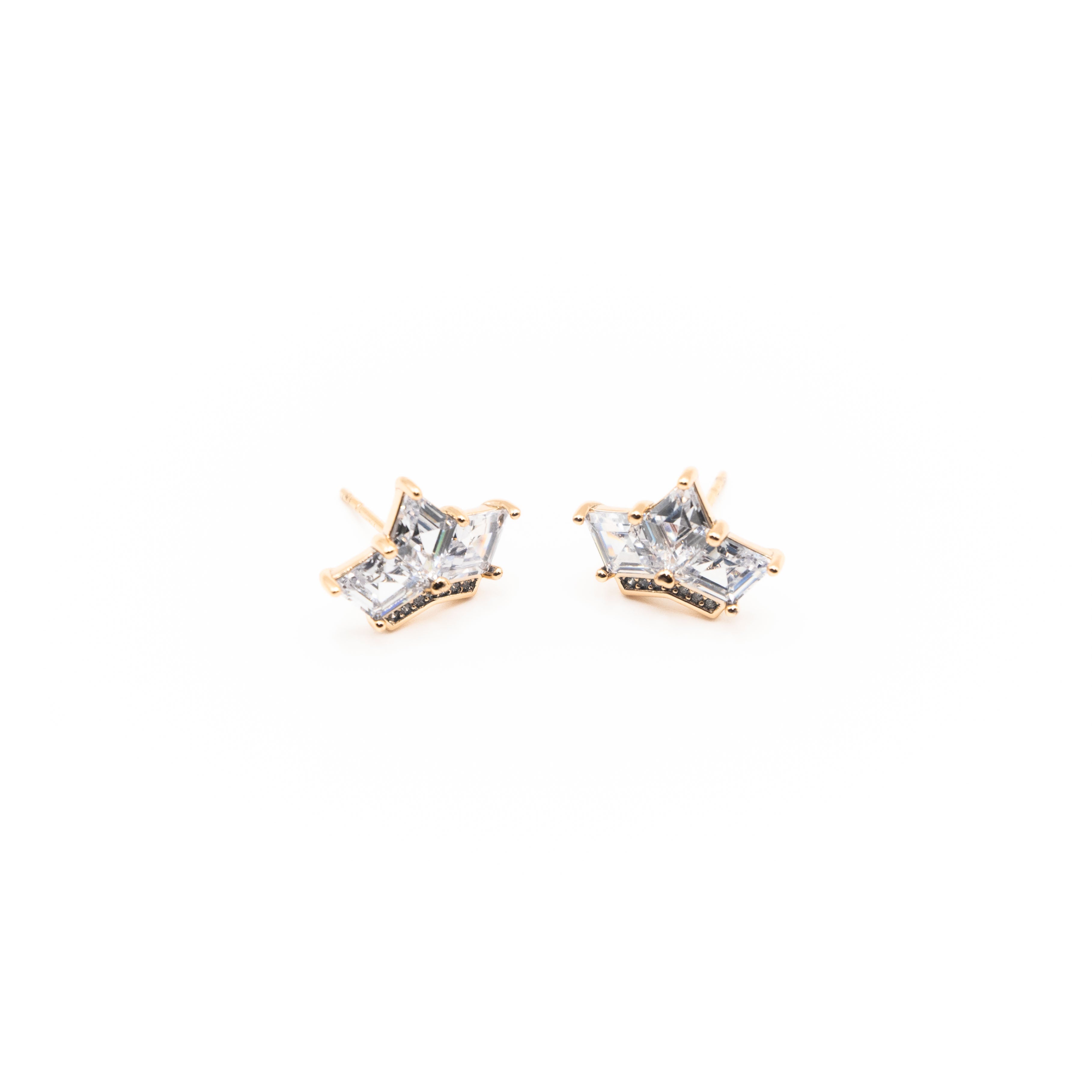 Aretes De Corona Con Circonia