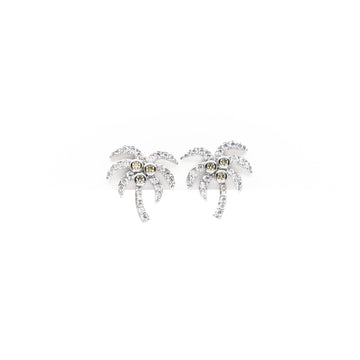 Aretes De Palmera Strass