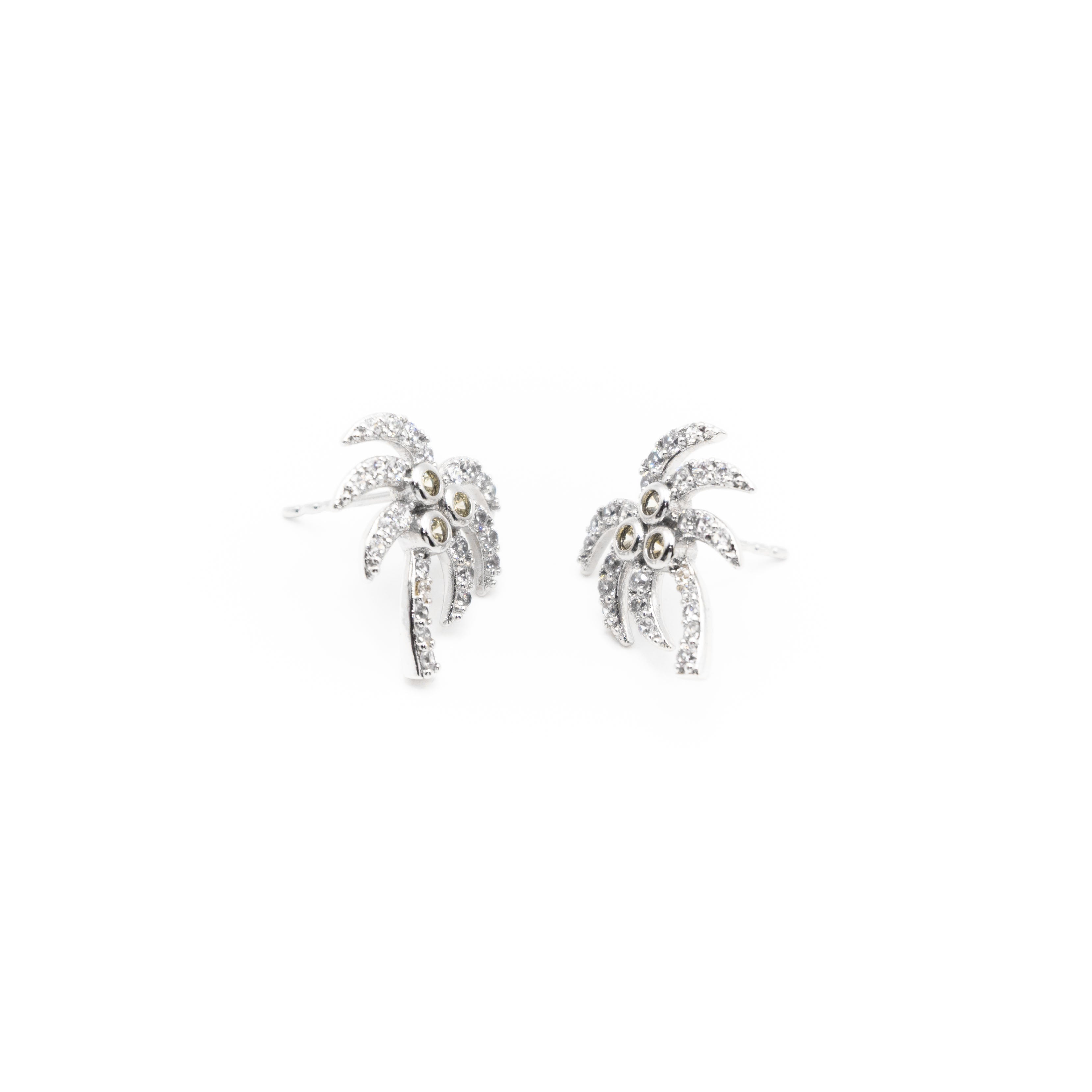 Aretes De Palmera Strass