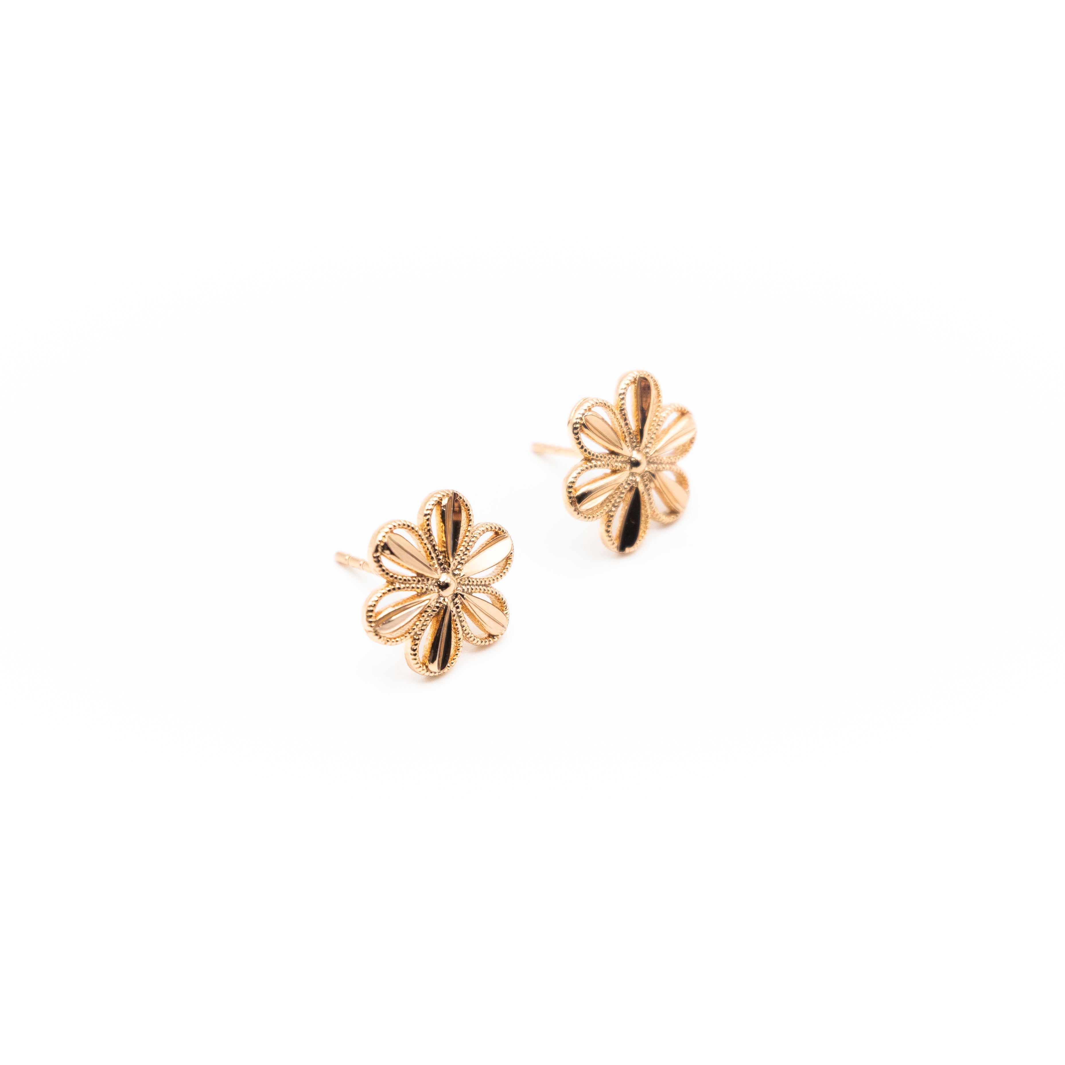 Aretes De Flor Strass