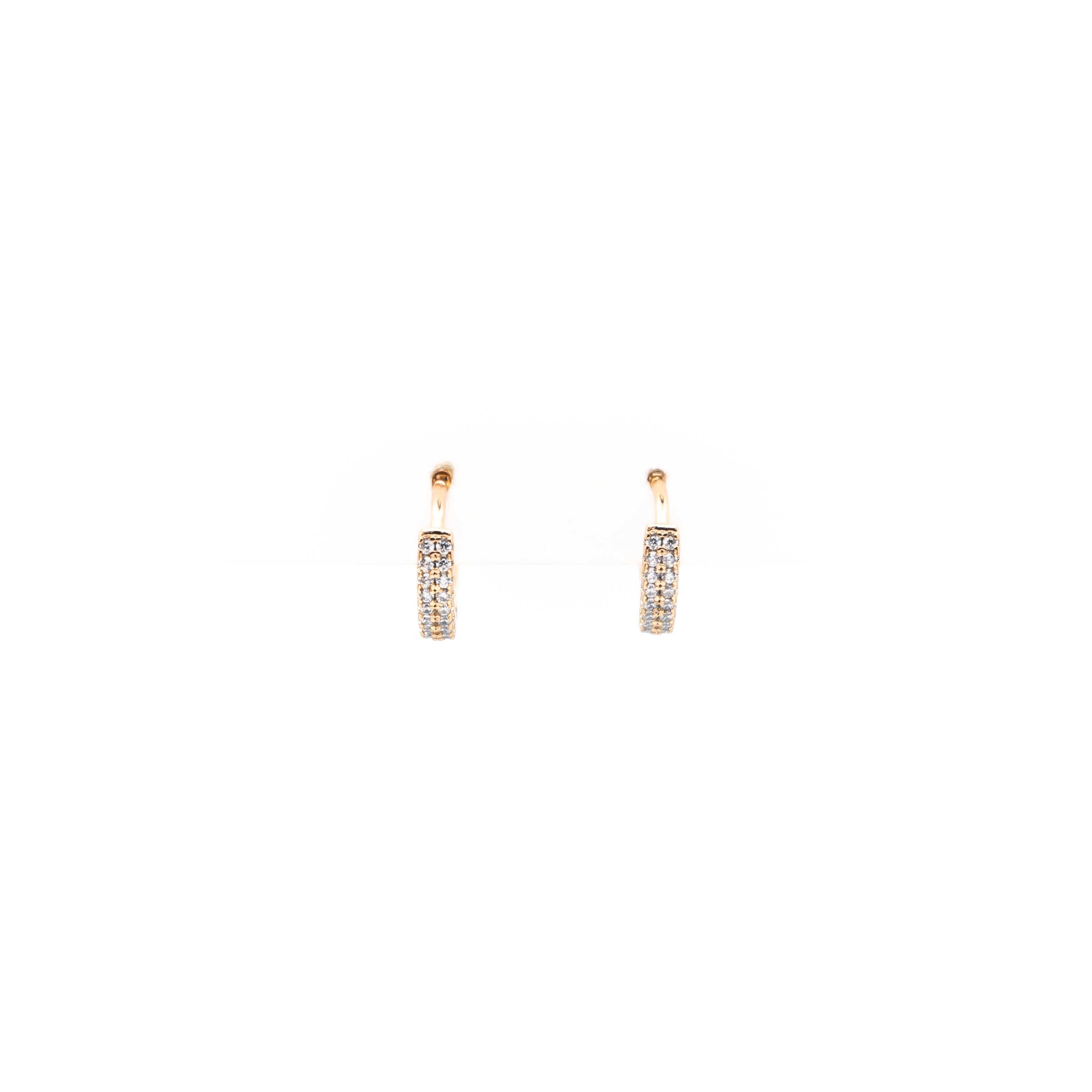 Aretes De Argolla Con Strass