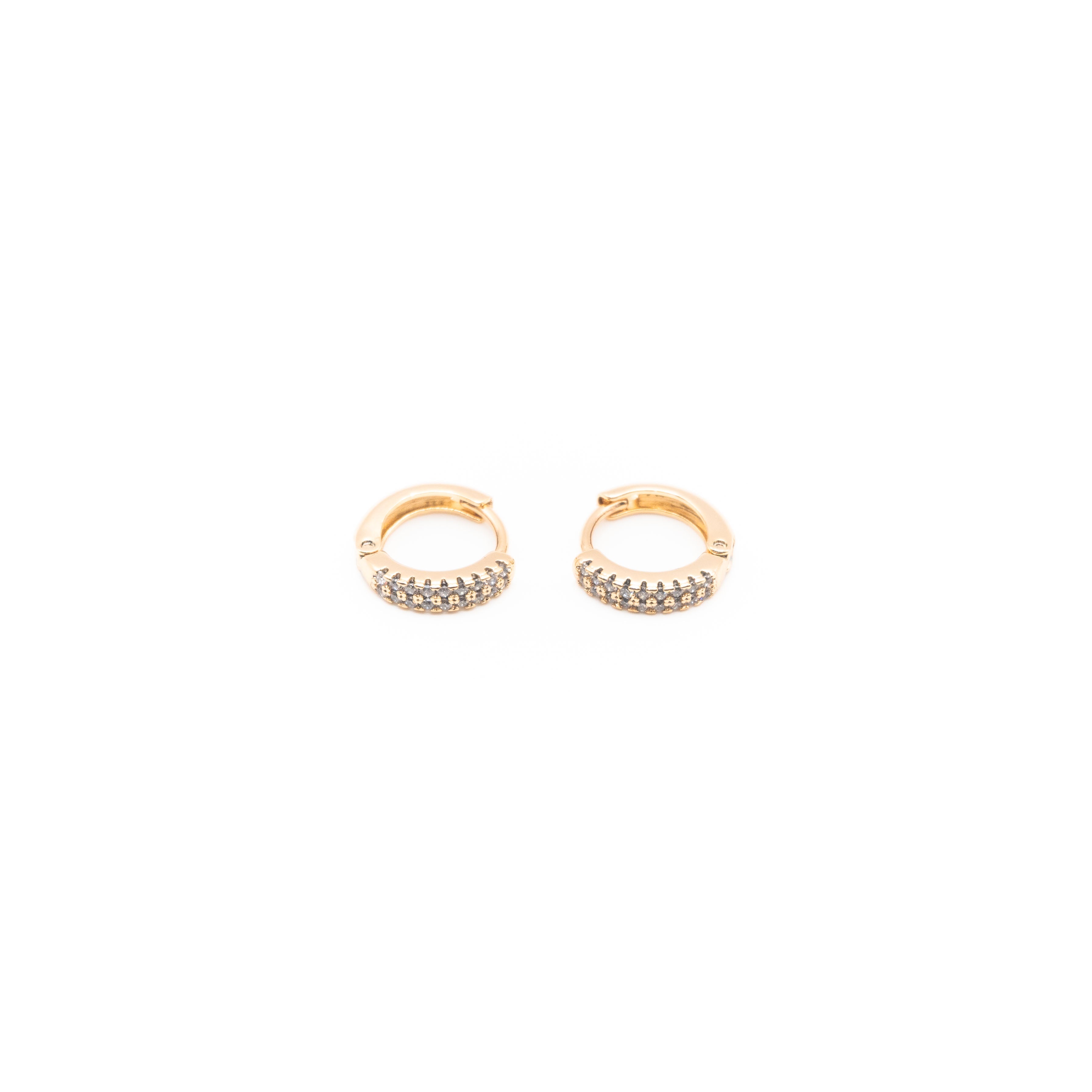 Aretes De Argolla Con Strass