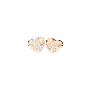Aretes De Corazón Con Strass