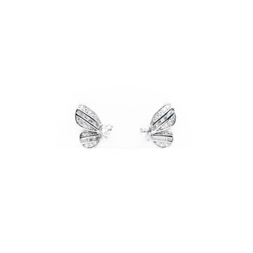 Aretes De Mariposa Con Strass