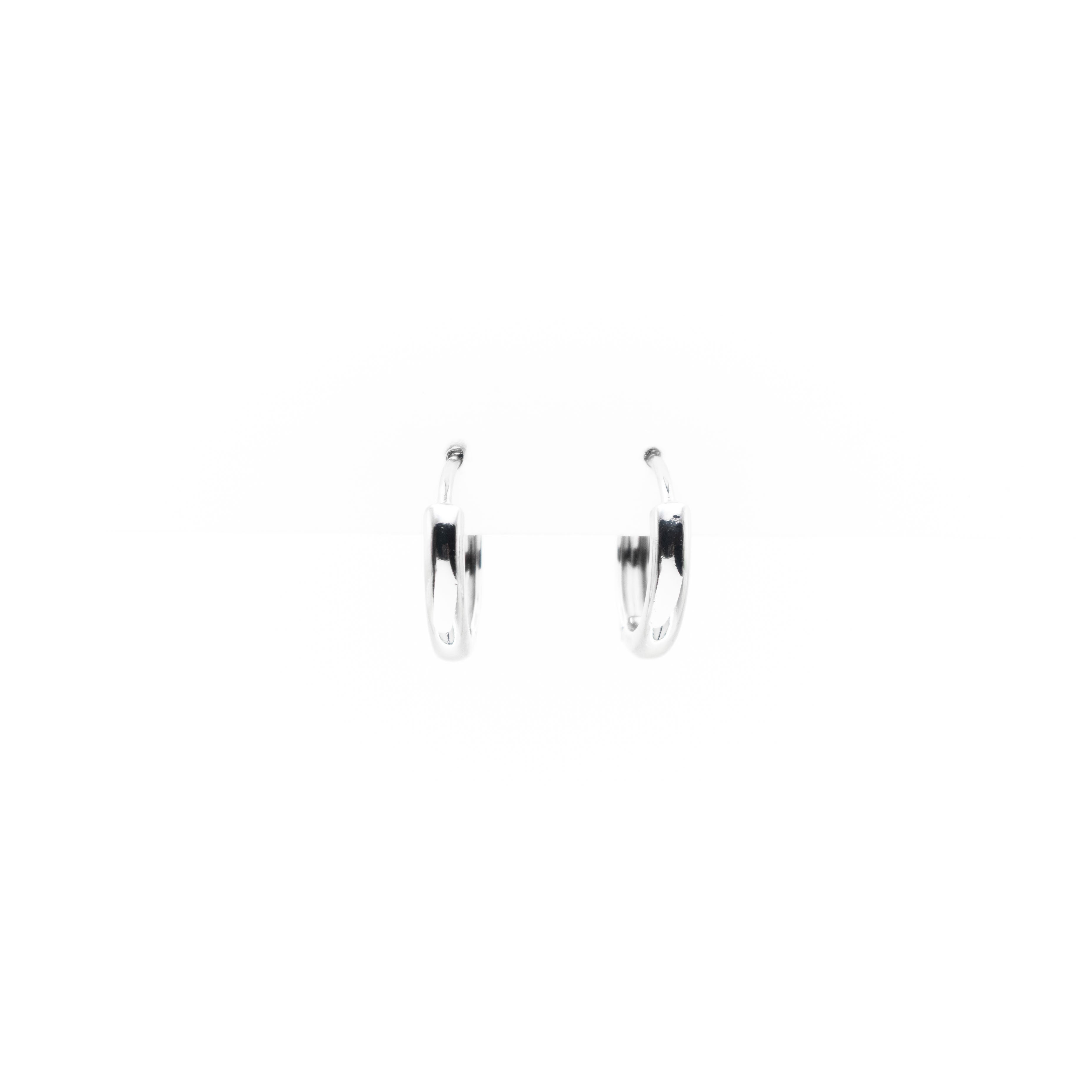 Aretes De Argolla Plateada