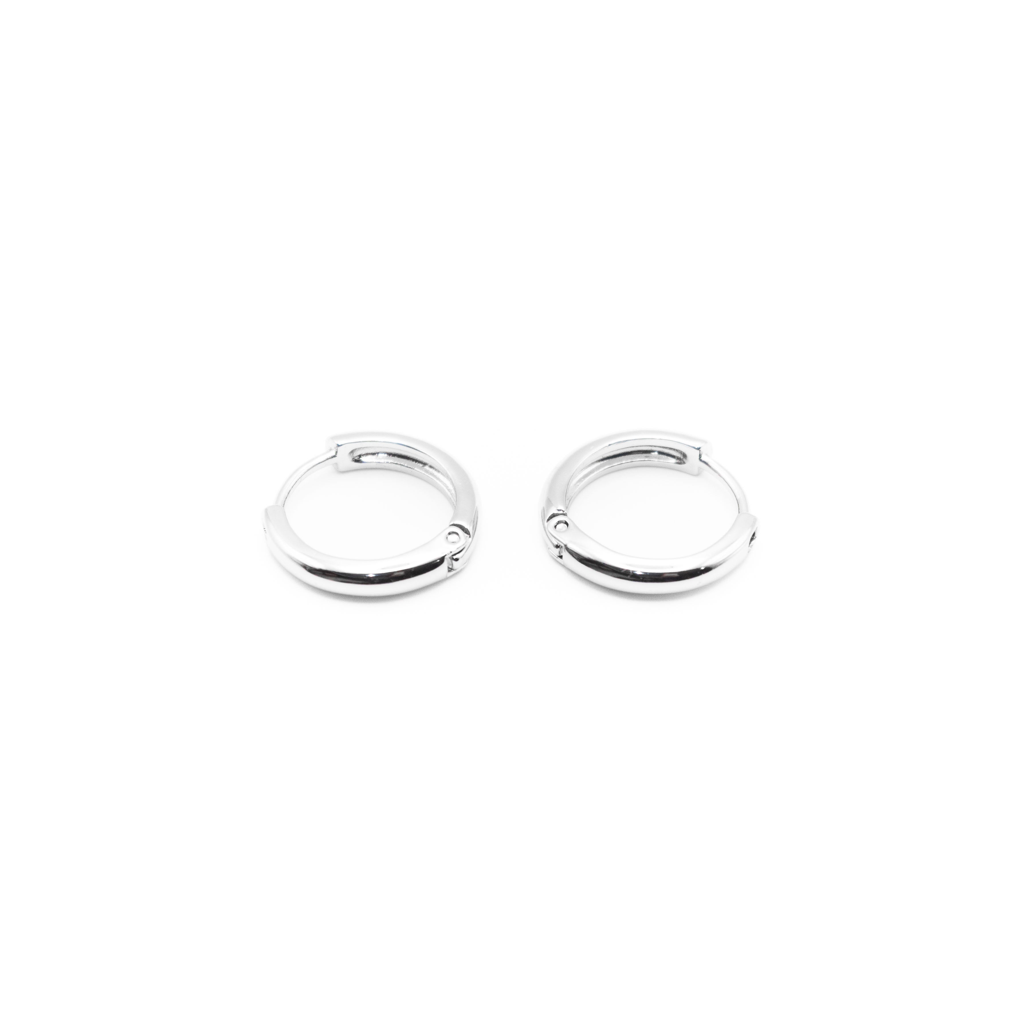 Aretes De Argolla Plateada