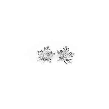 Aretes De Flor Con Strass