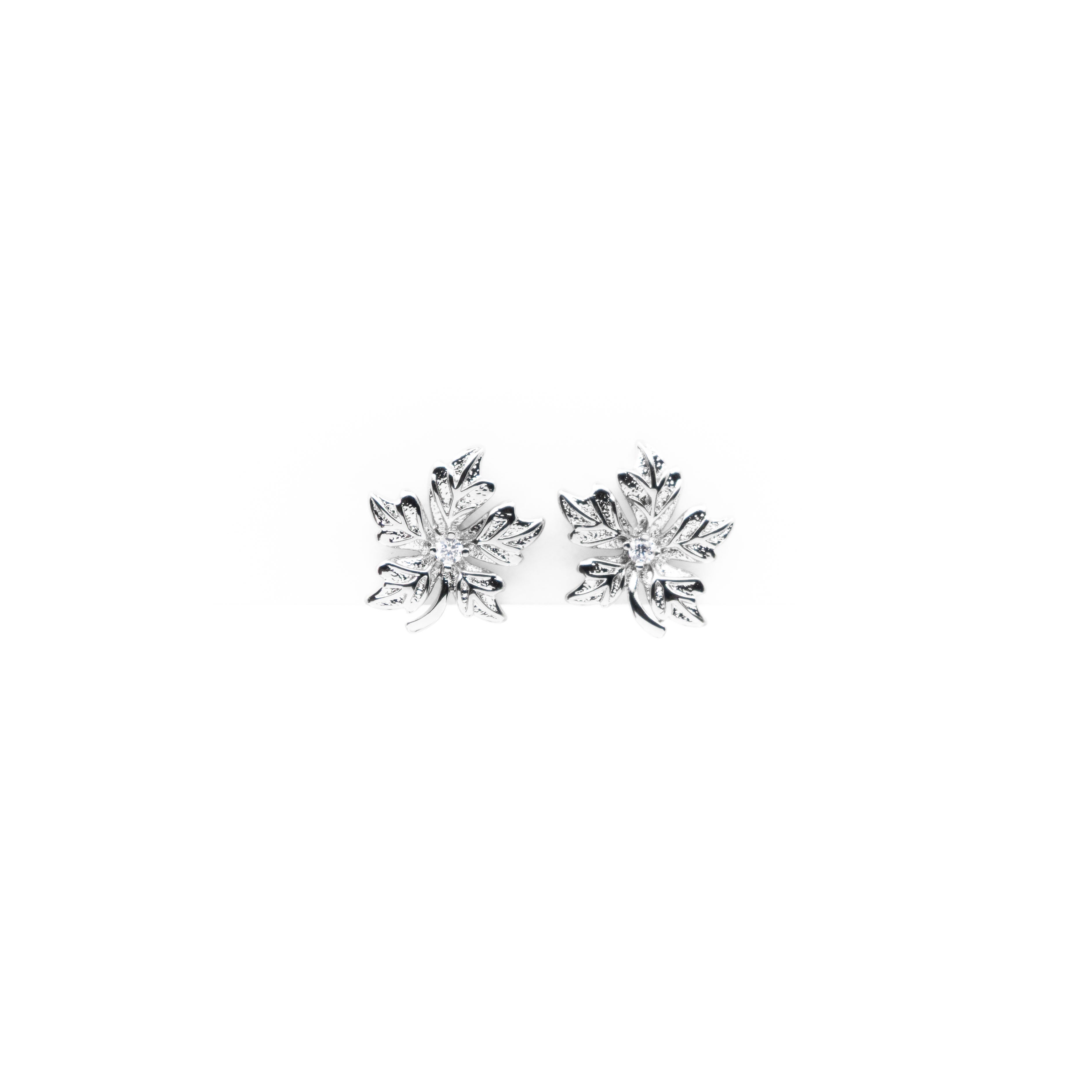 Aretes De Flor Con Strass