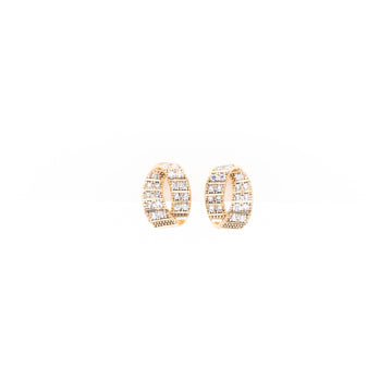 Aretes De Cinta Con Strass
