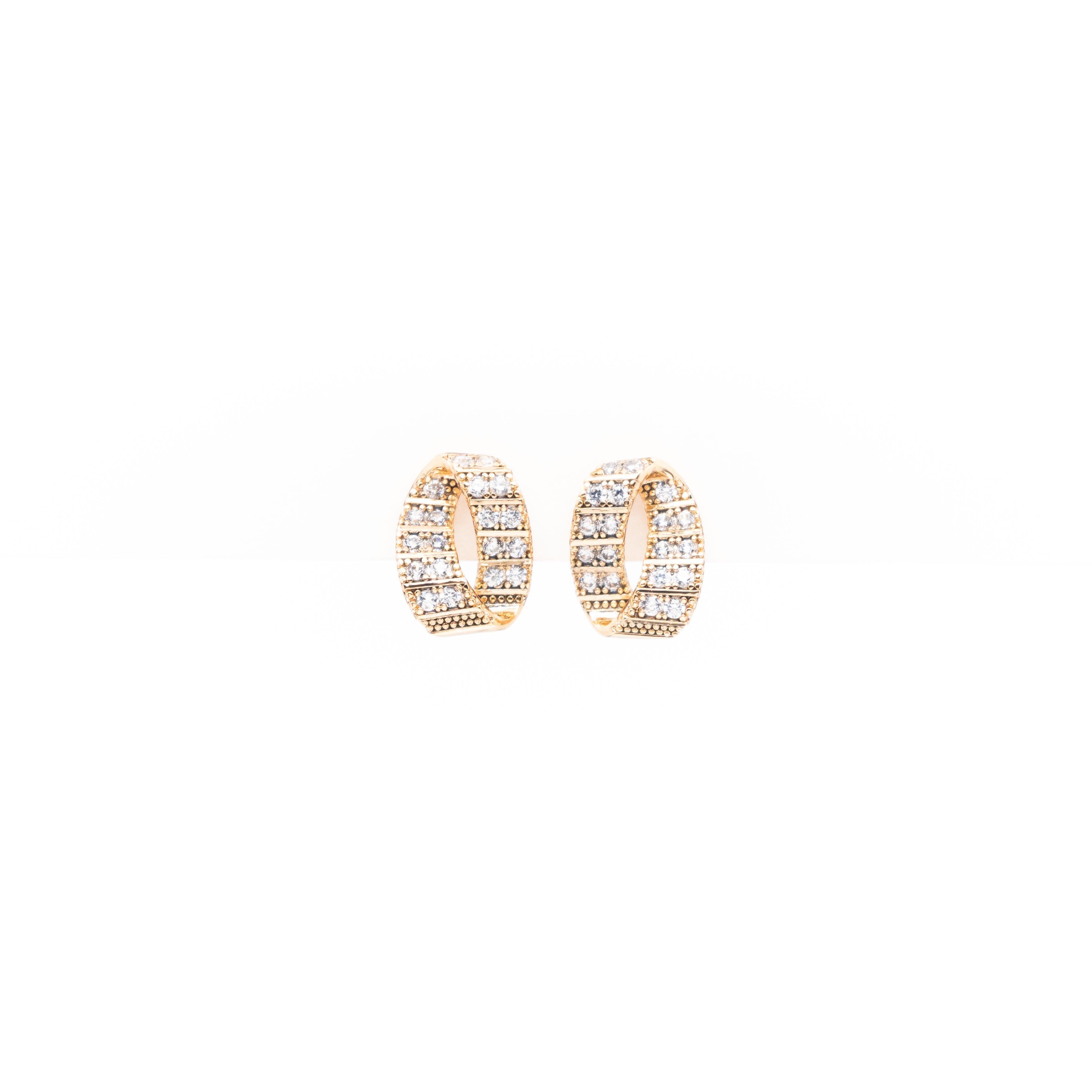 Aretes De Cinta Con Strass
