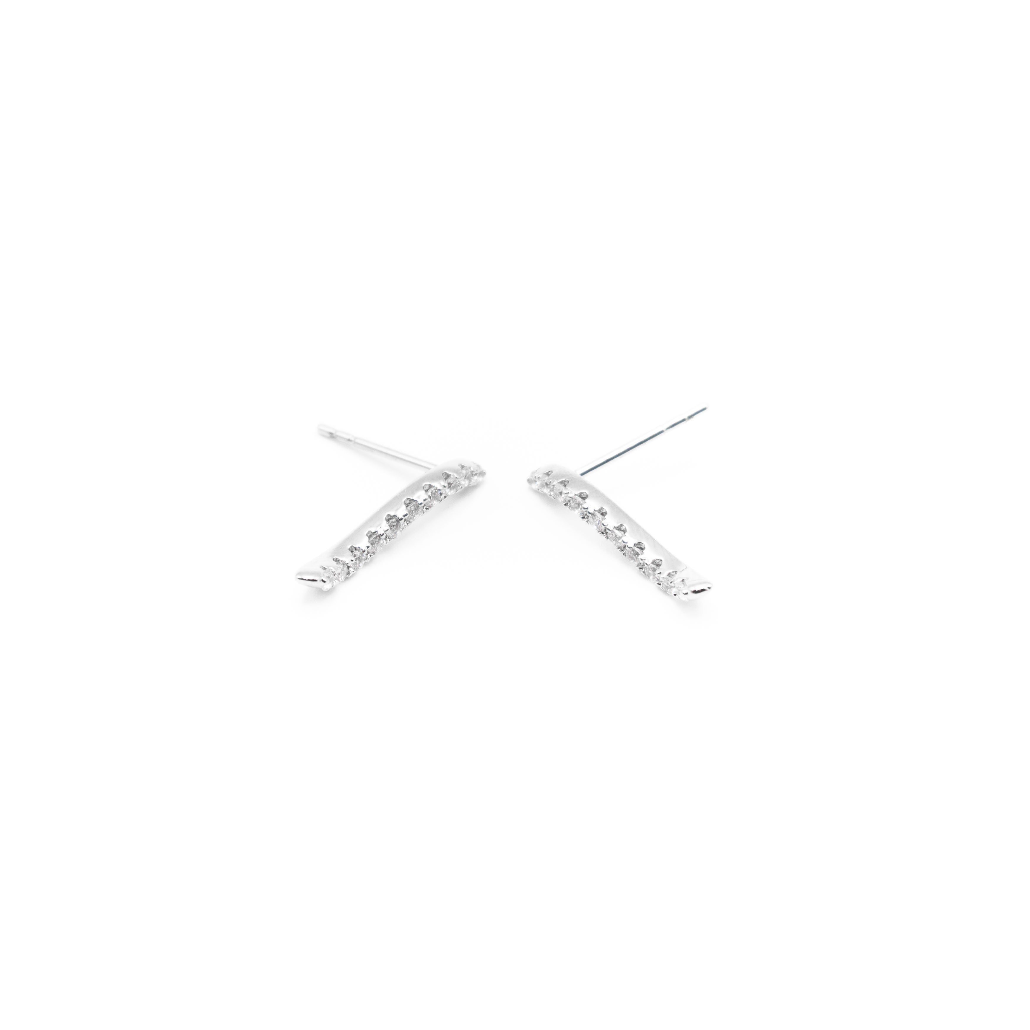 Aretes Ondulados Strass