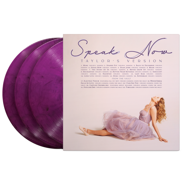 SPEAK NOW (TAYLOR'S VERSION) 3LP ORCHID MARBLED VINYL DISCO ALBUM