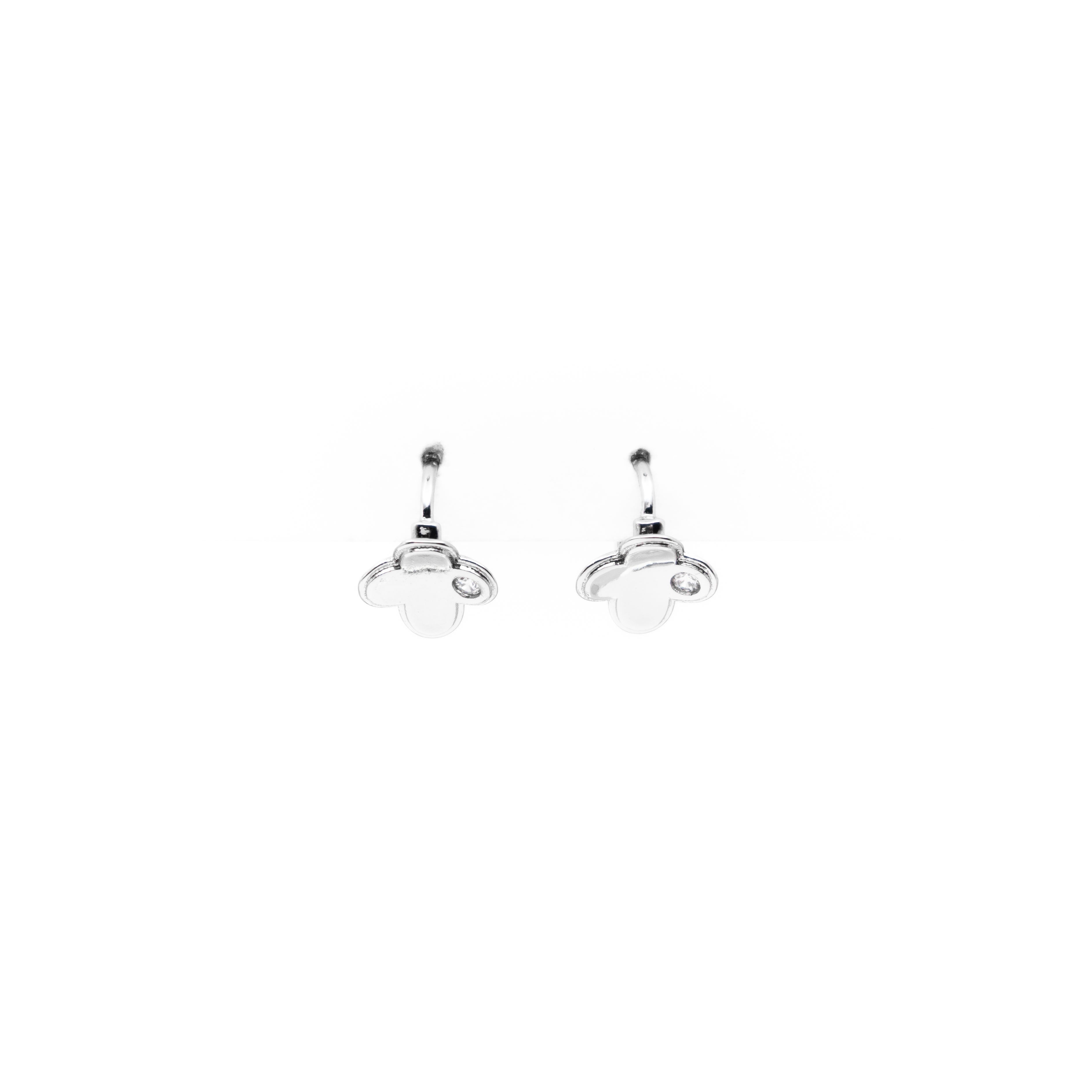 Aretes De Flor Con Circonia
