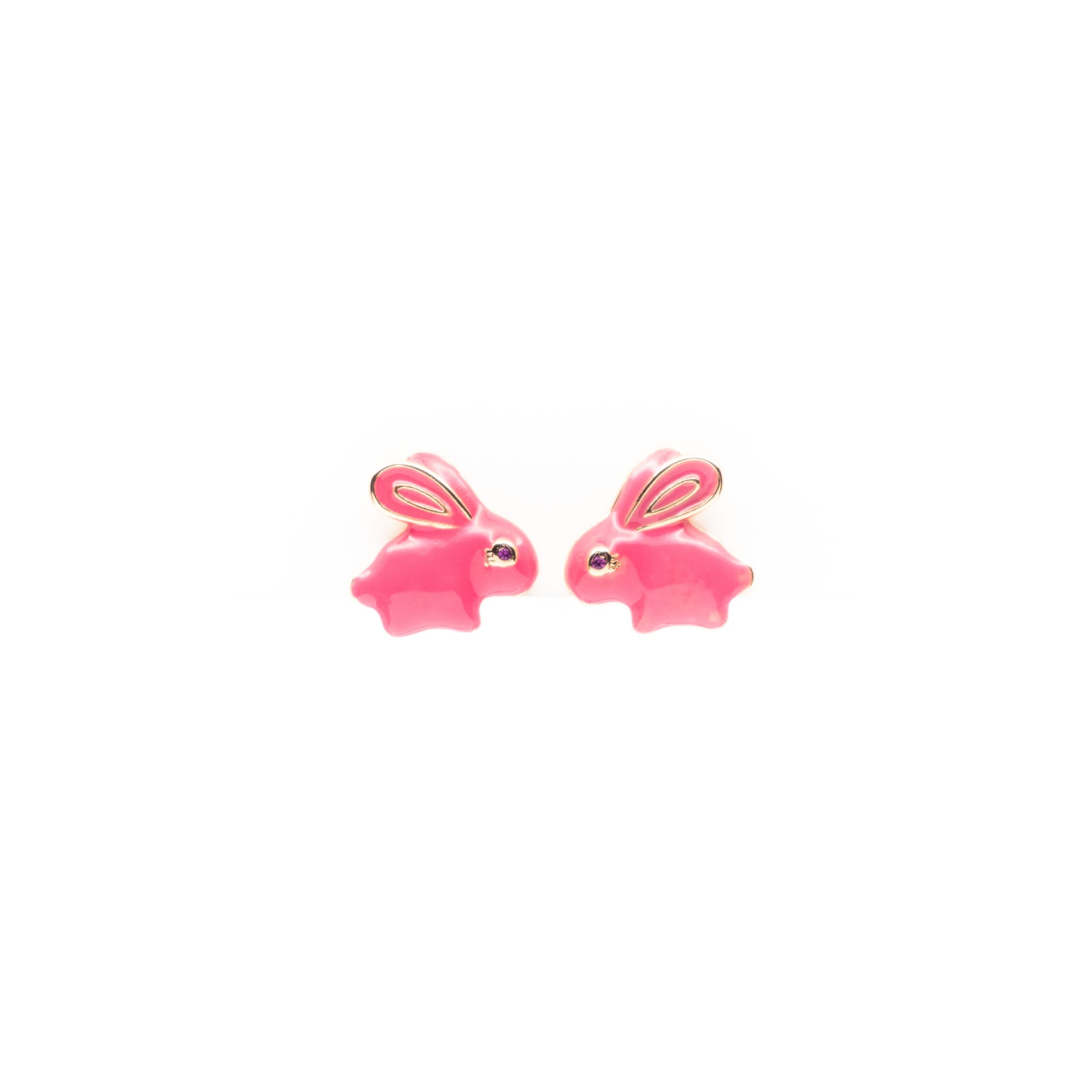 Aretes De Conejo Rosa