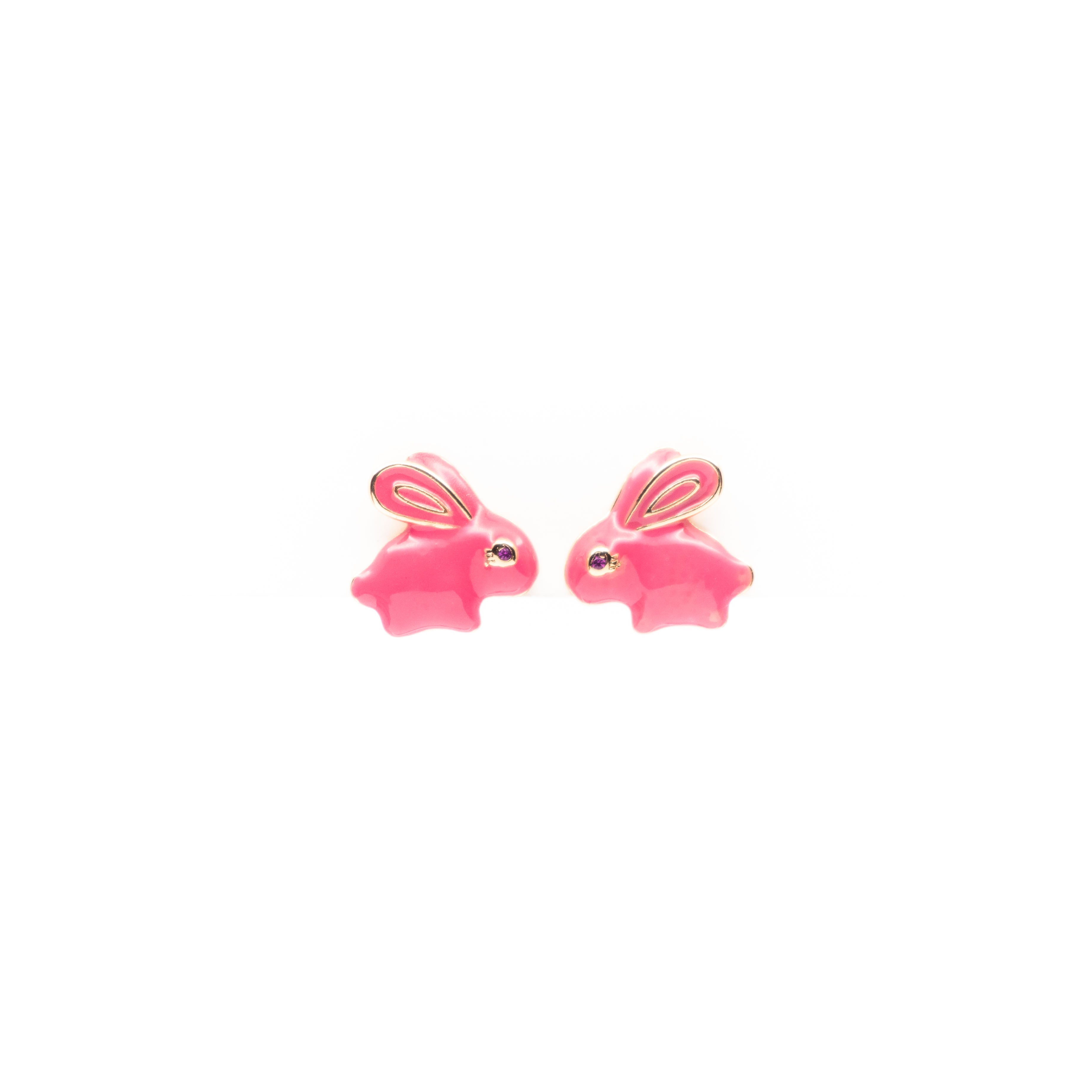 Aretes De Conejo Rosa