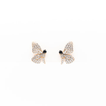Aretes De Mariposa Strass