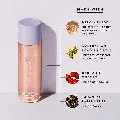 Fenty Skin Fat Water Niacinamide Pore-Refining Toner Serum with Barbados Cherry 1.7 FL OZ