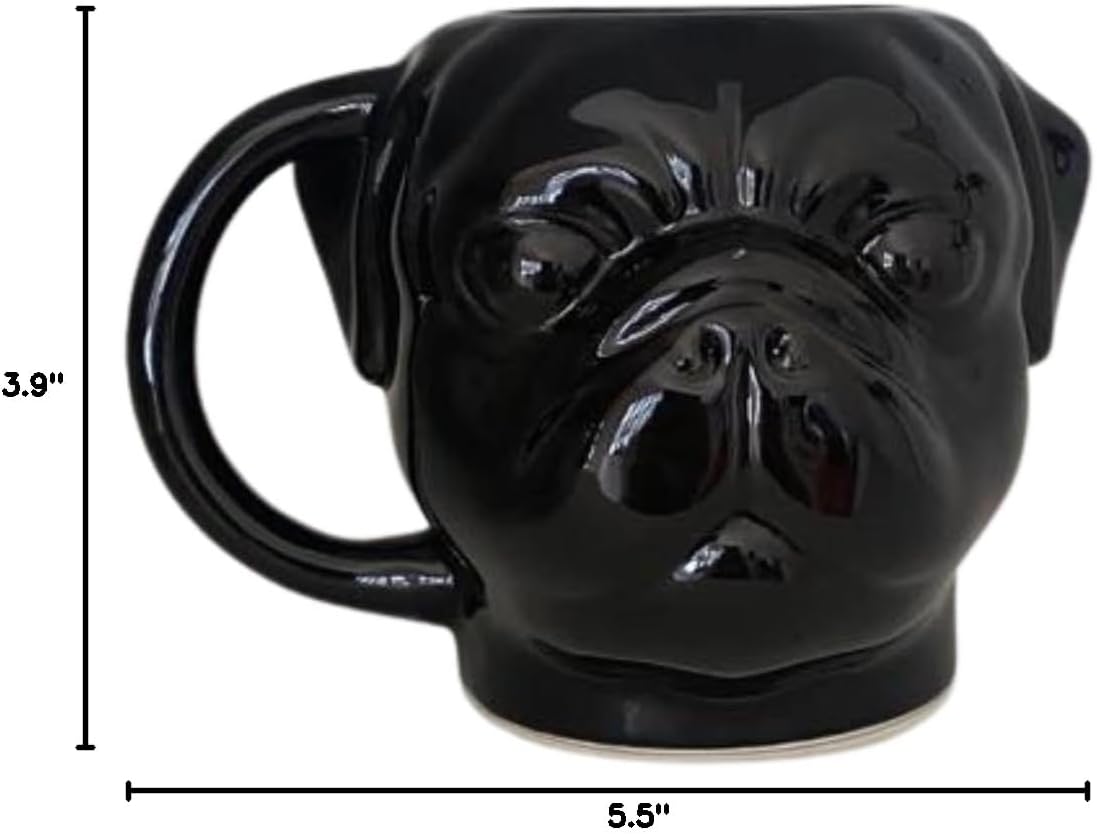 Taza Pug Rostro 3D