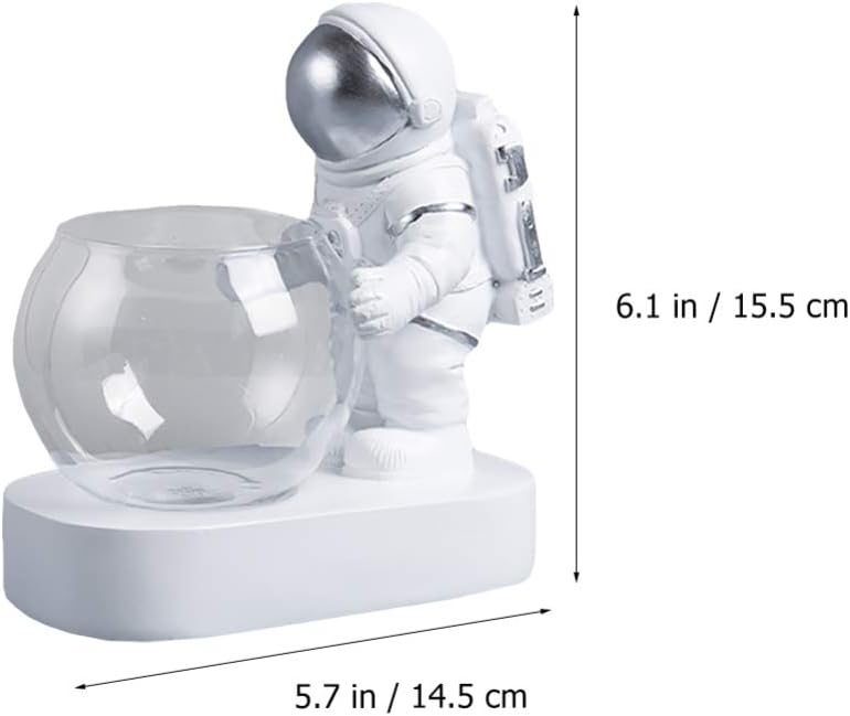 Maceta de astronauta con lámpara