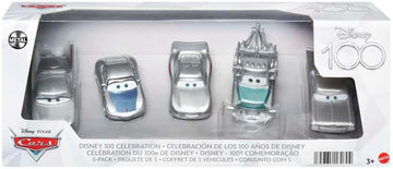 Disney 100 Cars Edicion Especial Plateado 5 Piezas