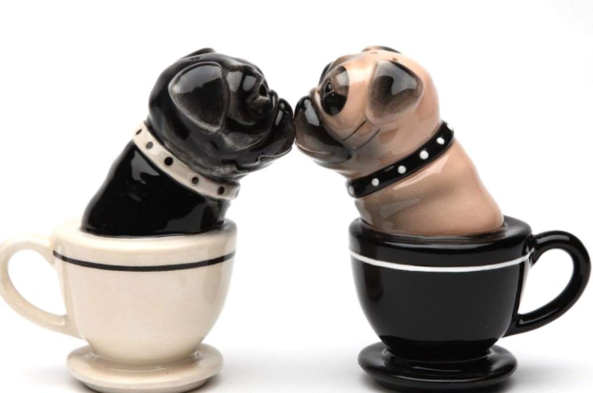 Pug Salero Y Pimentero Cocina Set