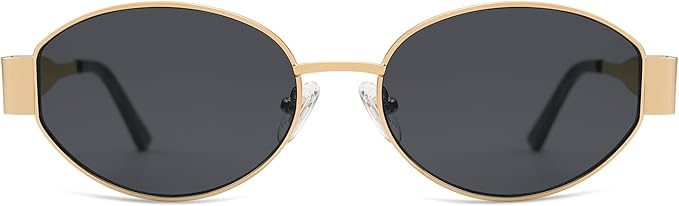 Lentes Retro Dorados Ovalado