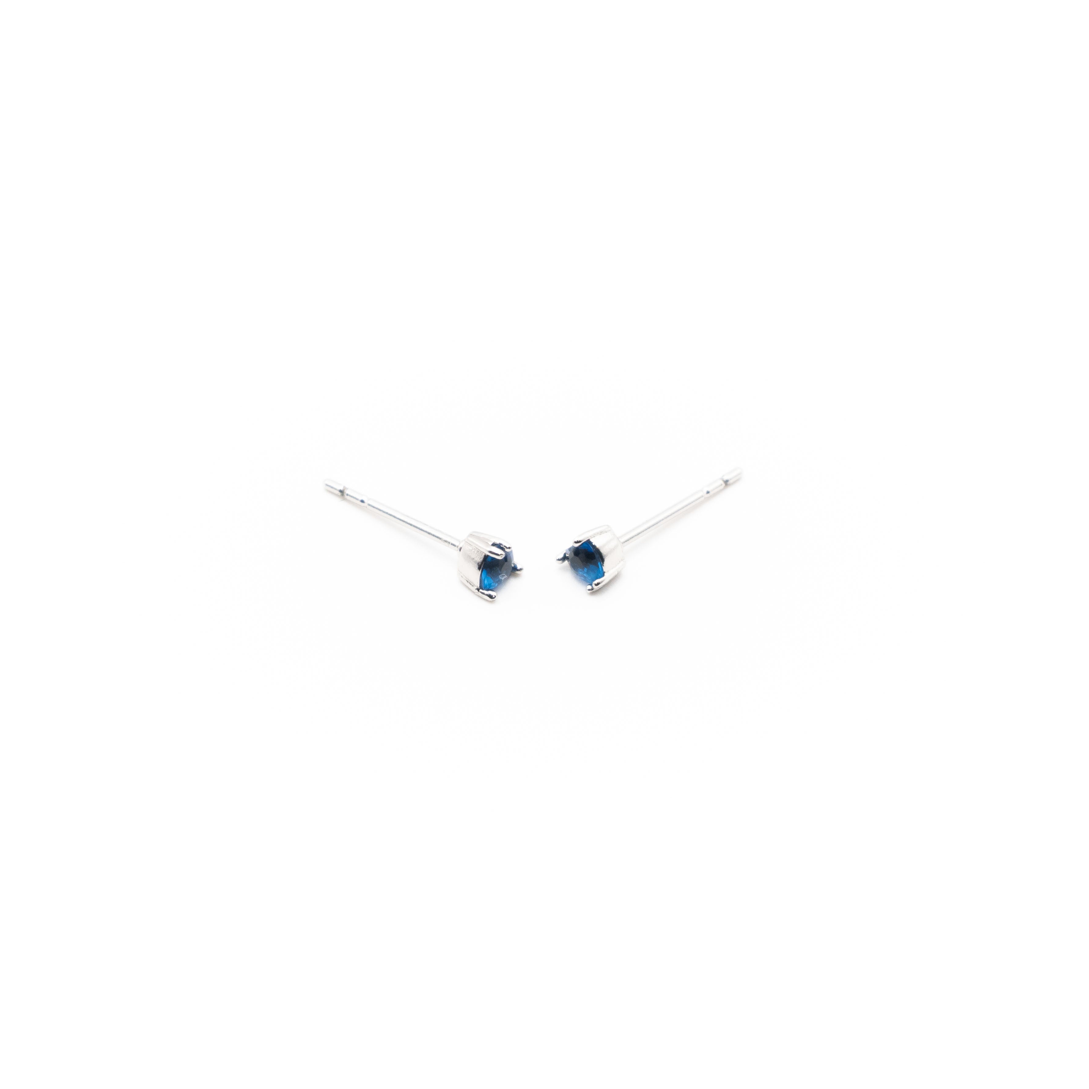 Aretes De Corazón Azul