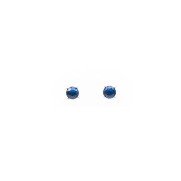 Aretes De Cubic Zirconia Azul Mediano